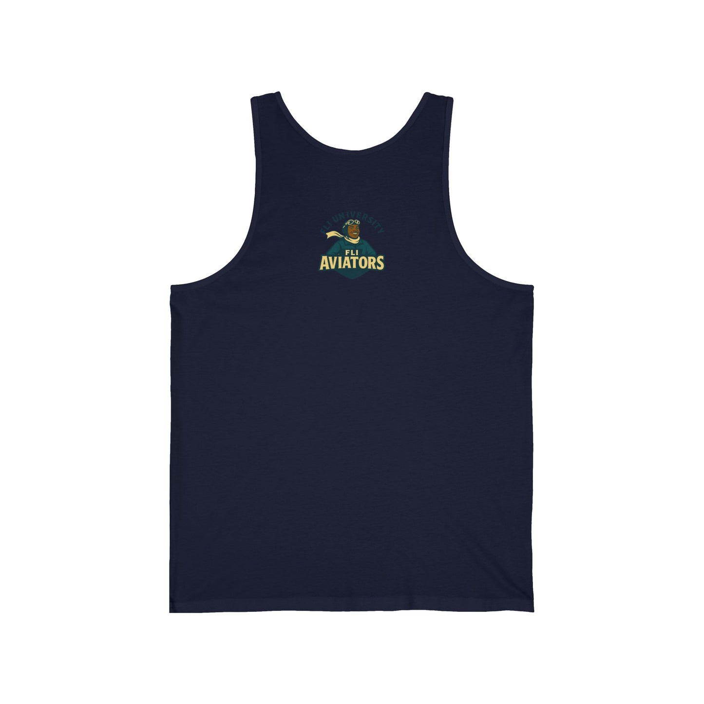 FLI University “Above the Rim” Basketball Tank Top – Black & Navy