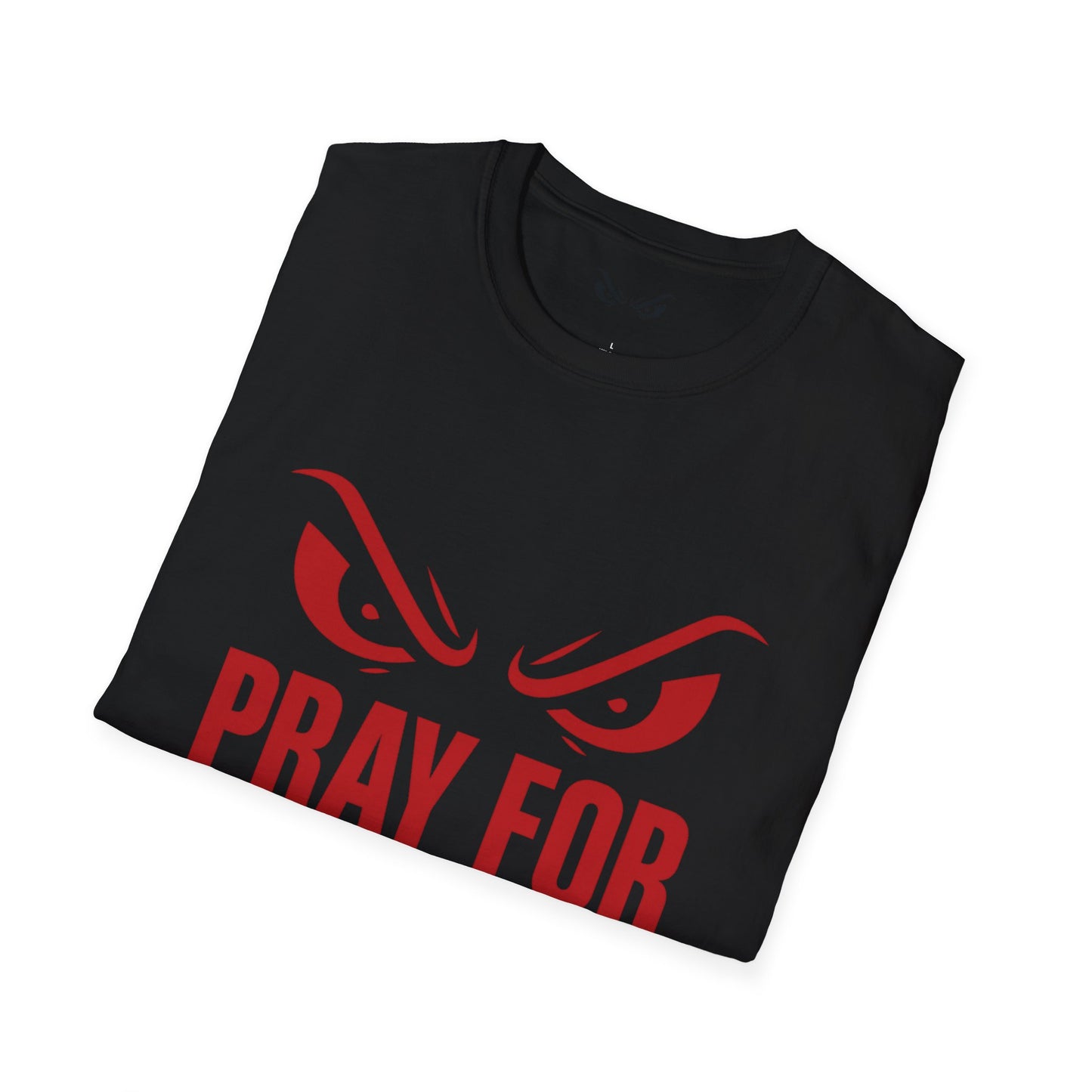 Pray For My Prey T-Shirt – RED Menacing Eyes Red Edition