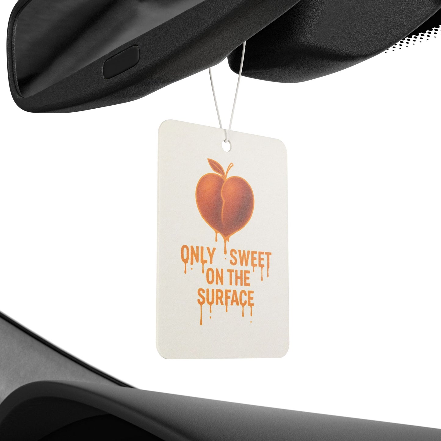 Sweet Peach Car Air Freshener - Aromatic Travel Companion, Gifts for Car Lovers, Home Decor, Cute Car Accessories, Fun Air Freshener
