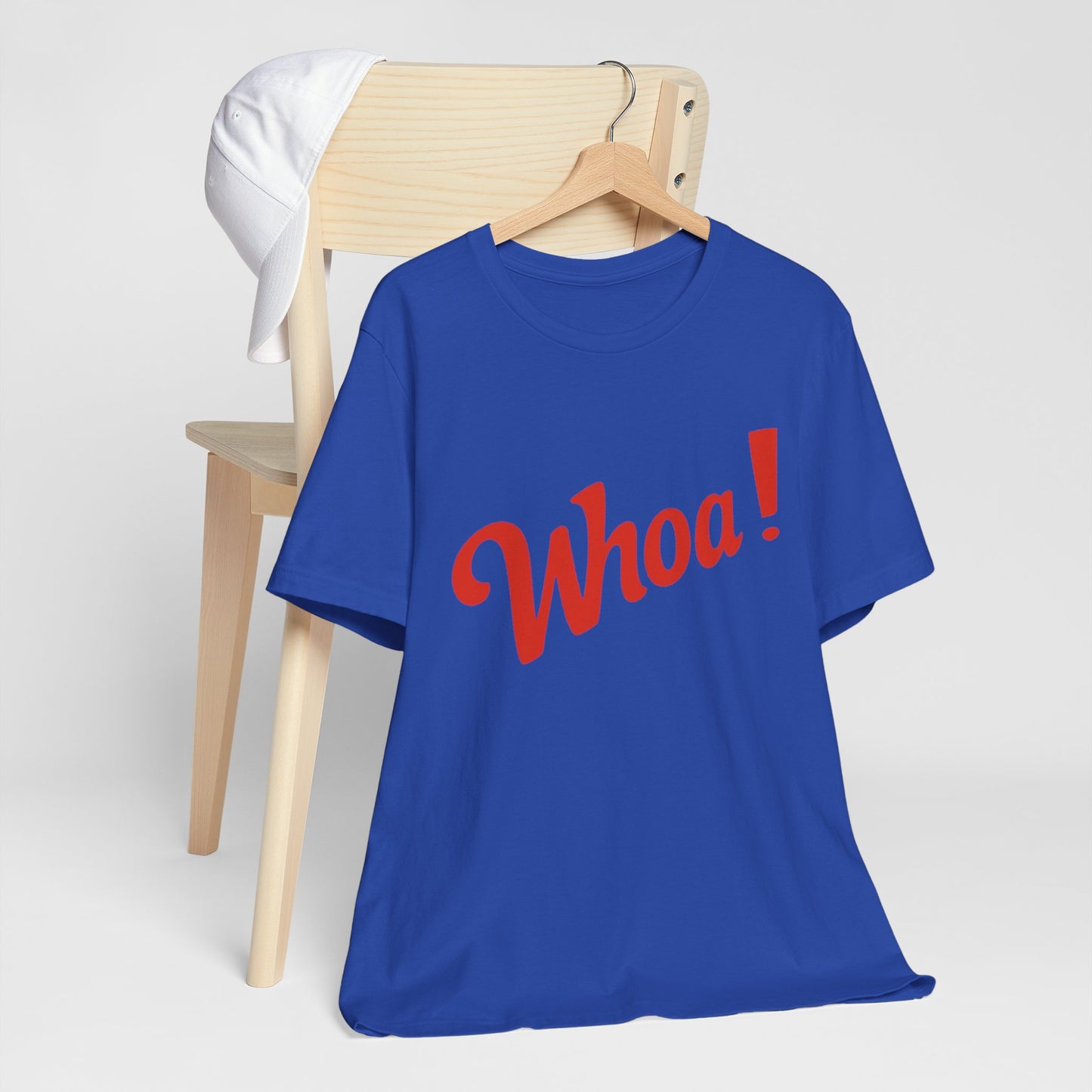 ‘Whoa!' Graphic Shirt, Casual Wear, Gift for Friends, Birthday, Party Outfits, Everyday Style