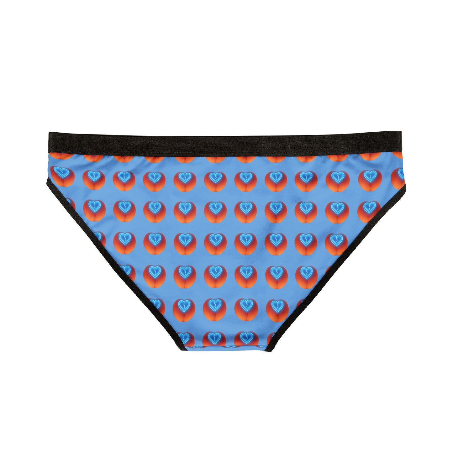 Blue Heart Peach Vibrant Women's Underwear