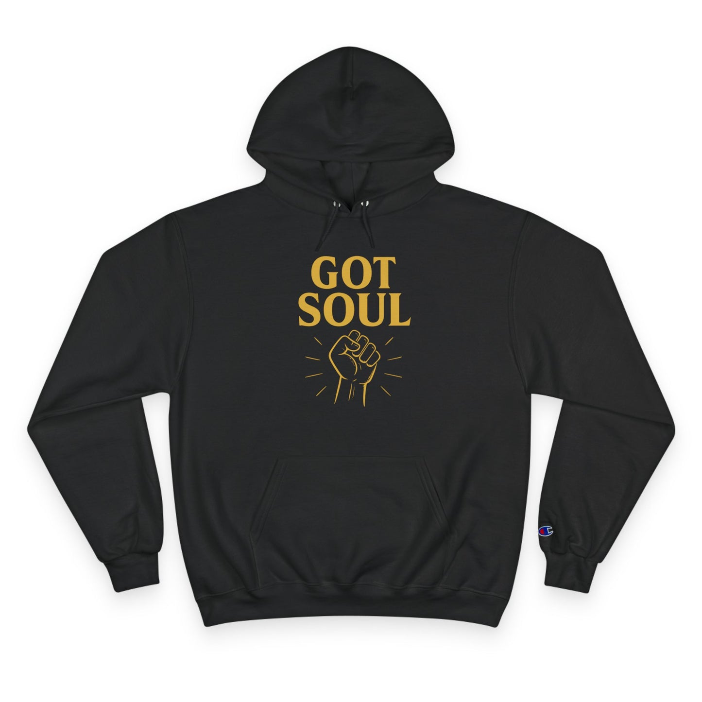 King Tony RHE -Got Soul Hoodie – Raised Fist Graphic (Black, Gold, Maroon, White)