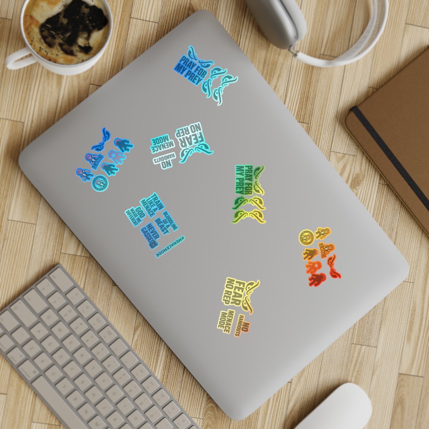 Sticker Sheet Bundle - Menace Mode Fun, Unique Decorative Stickers for DIY Projects, Scrapbooking, Gifts, Parties, Holiday Decor