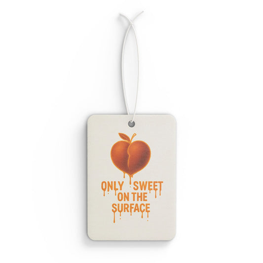 Sweet Peach Car Air Freshener - Aromatic Travel Companion, Gifts for Car Lovers, Home Decor, Cute Car Accessories, Fun Air Freshener