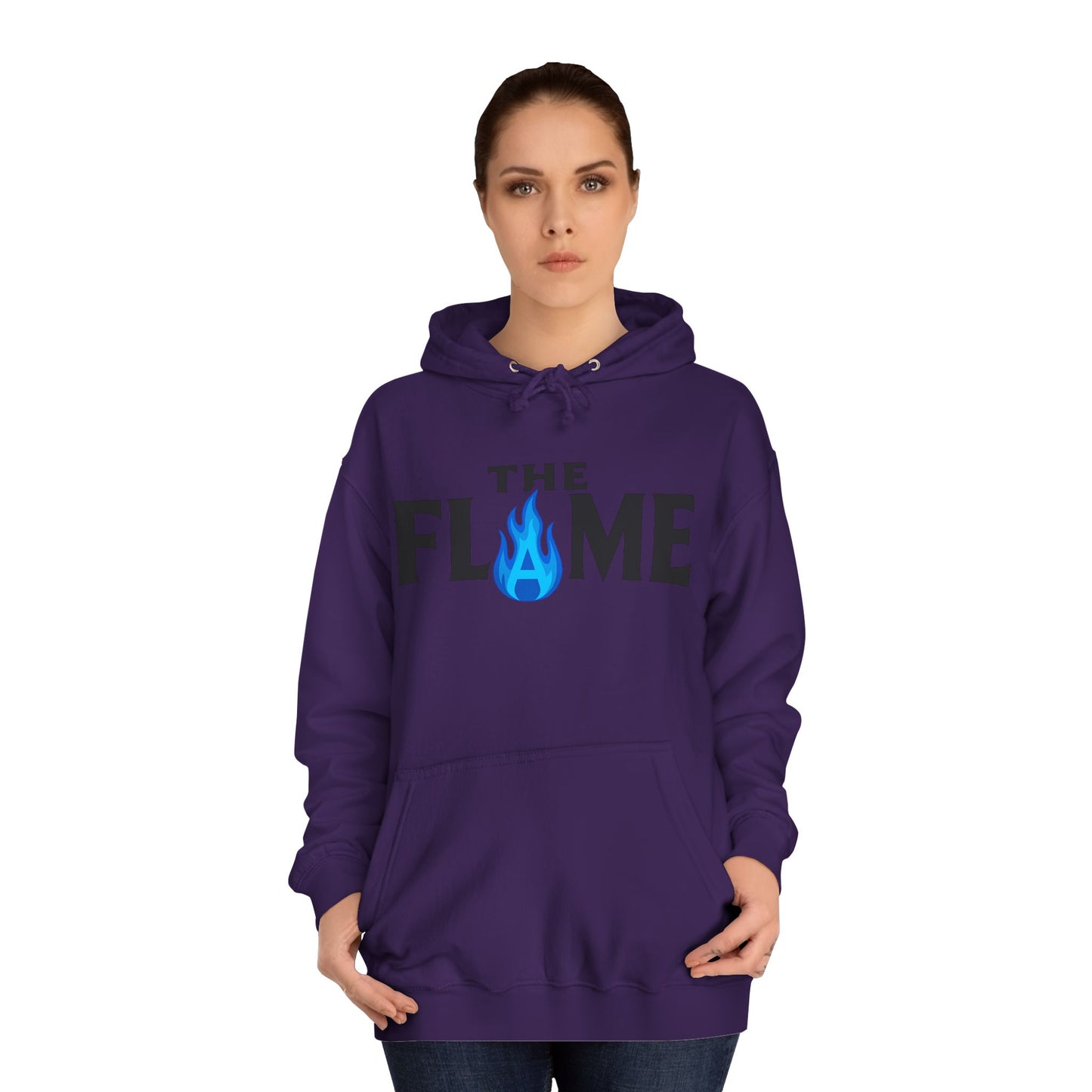 The Flame Unisex College Hoodie – Bold Color Collection