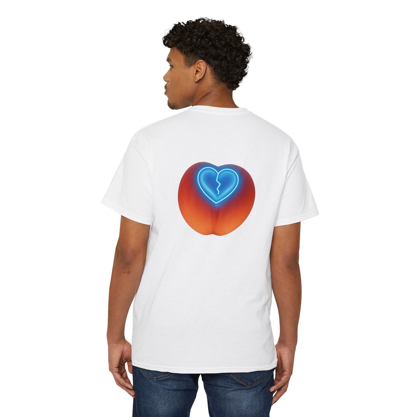 Peach Heart Pocket Tee