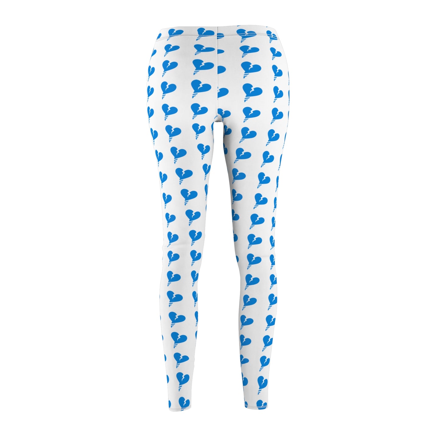 White Drill Pattern Women's Casual Leggings, Cute Workout Pants, Trendy AOP Leggings, Summer Fashion, Cozy Athleisure Wear