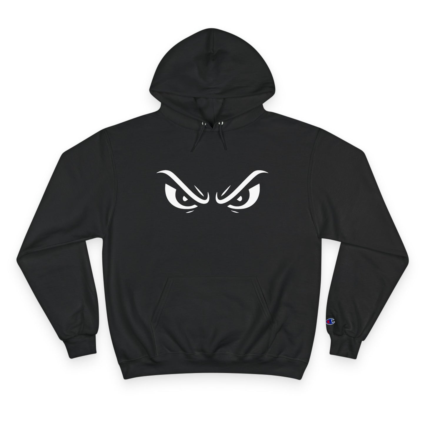 Menacing Eyes Champion® Hoodie – Unbreakable Focus Edition