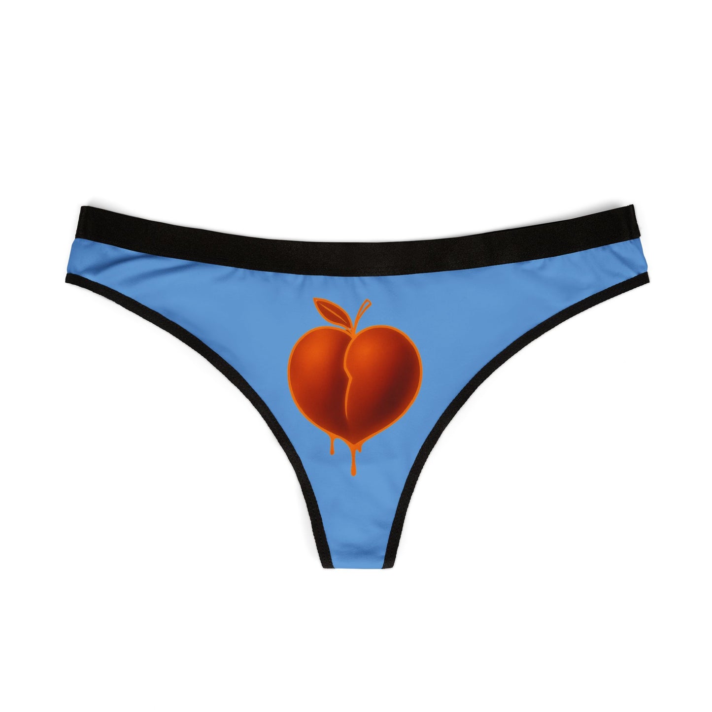 Dripping Peach Print Women's Thongs