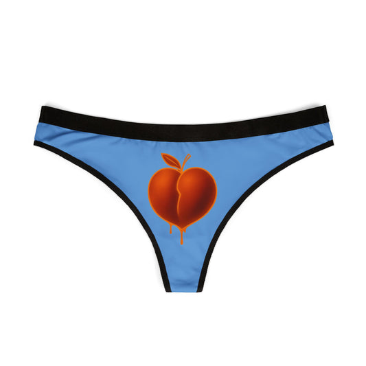 Dripping Peach Print Women's Thongs