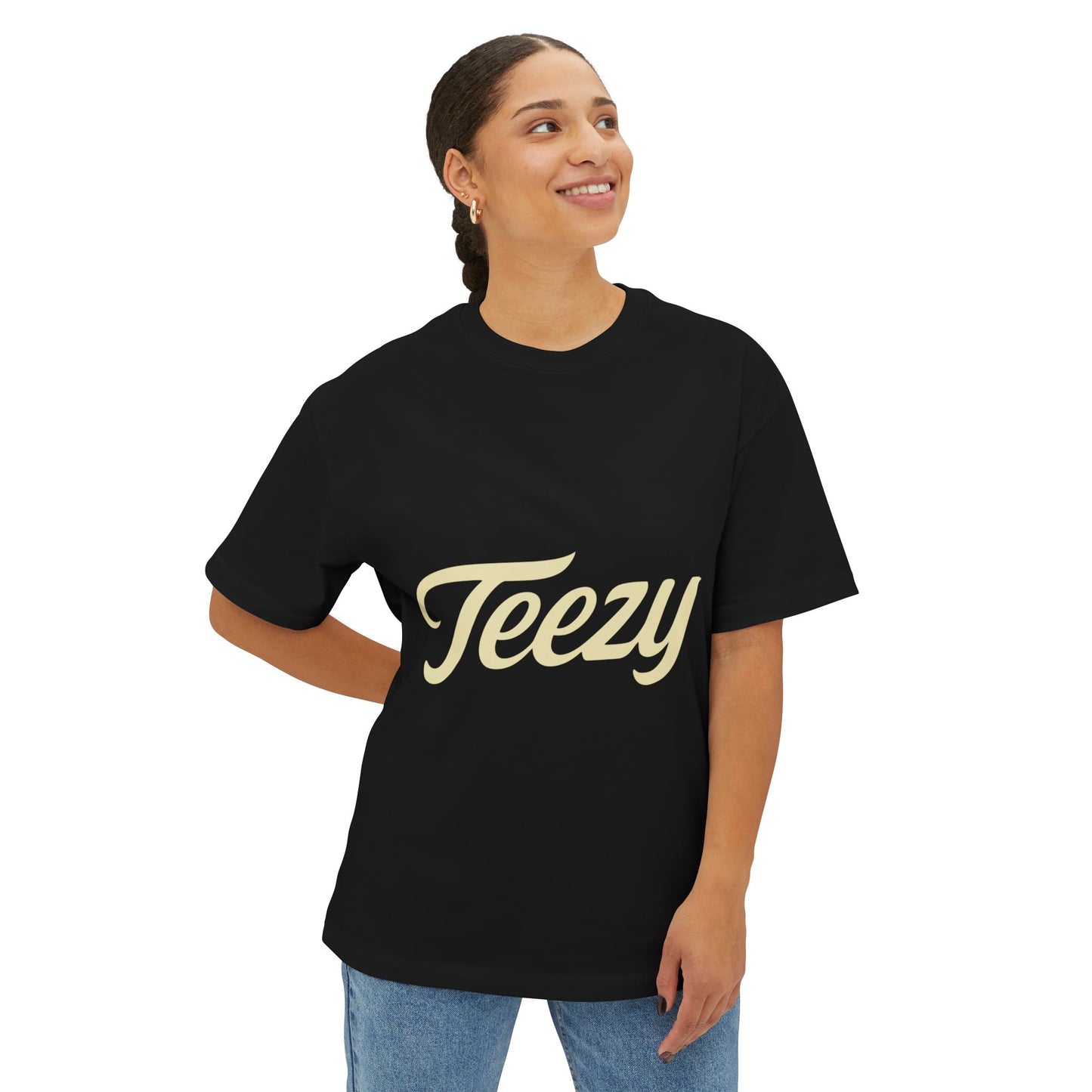 Oversized Tee with 'Teezy' Design