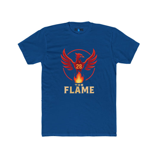 Red Phoenix Flame Bird #28 Unisex Cotton Tee | Bold Athletic Graphic