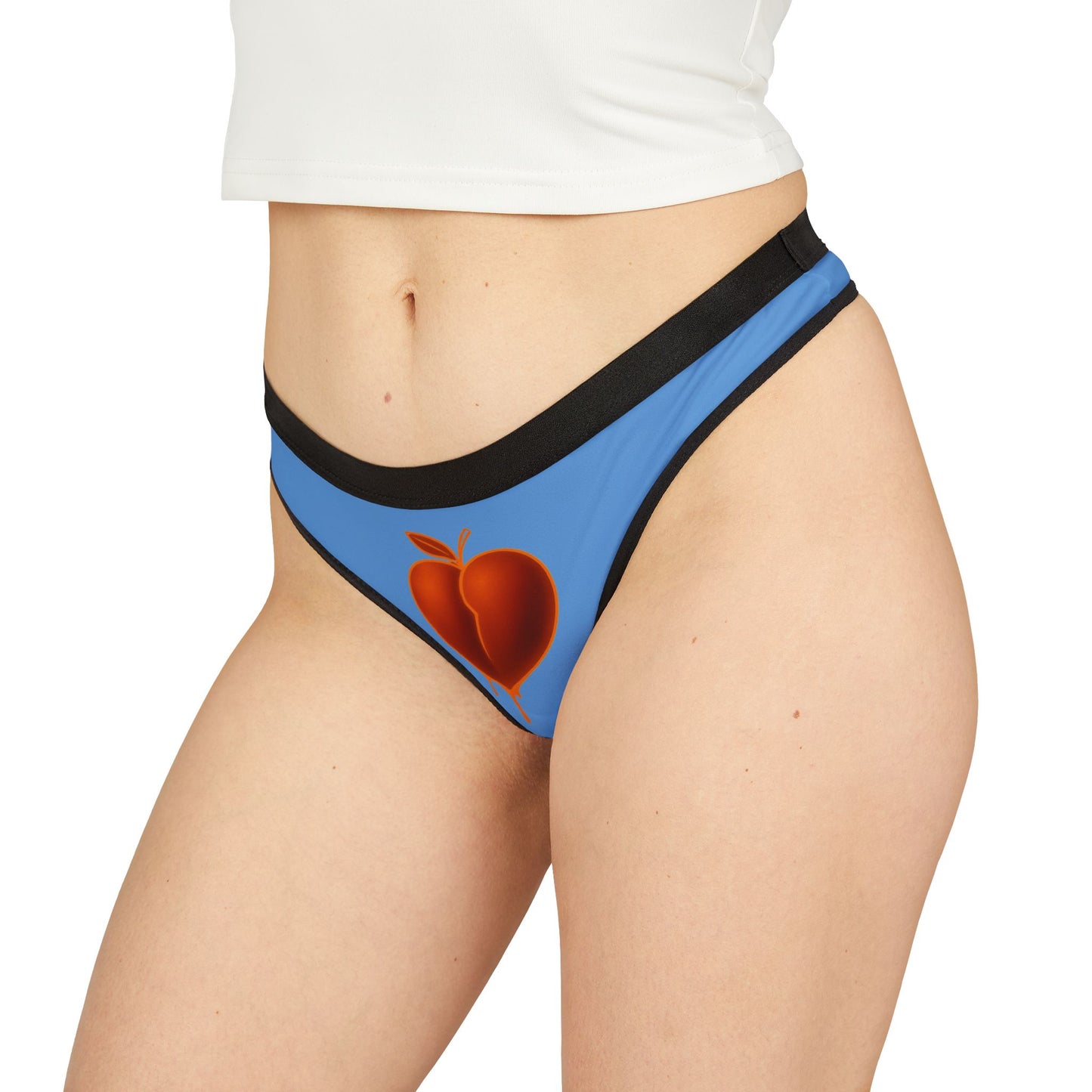 Dripping Peach Print Women's Thongs