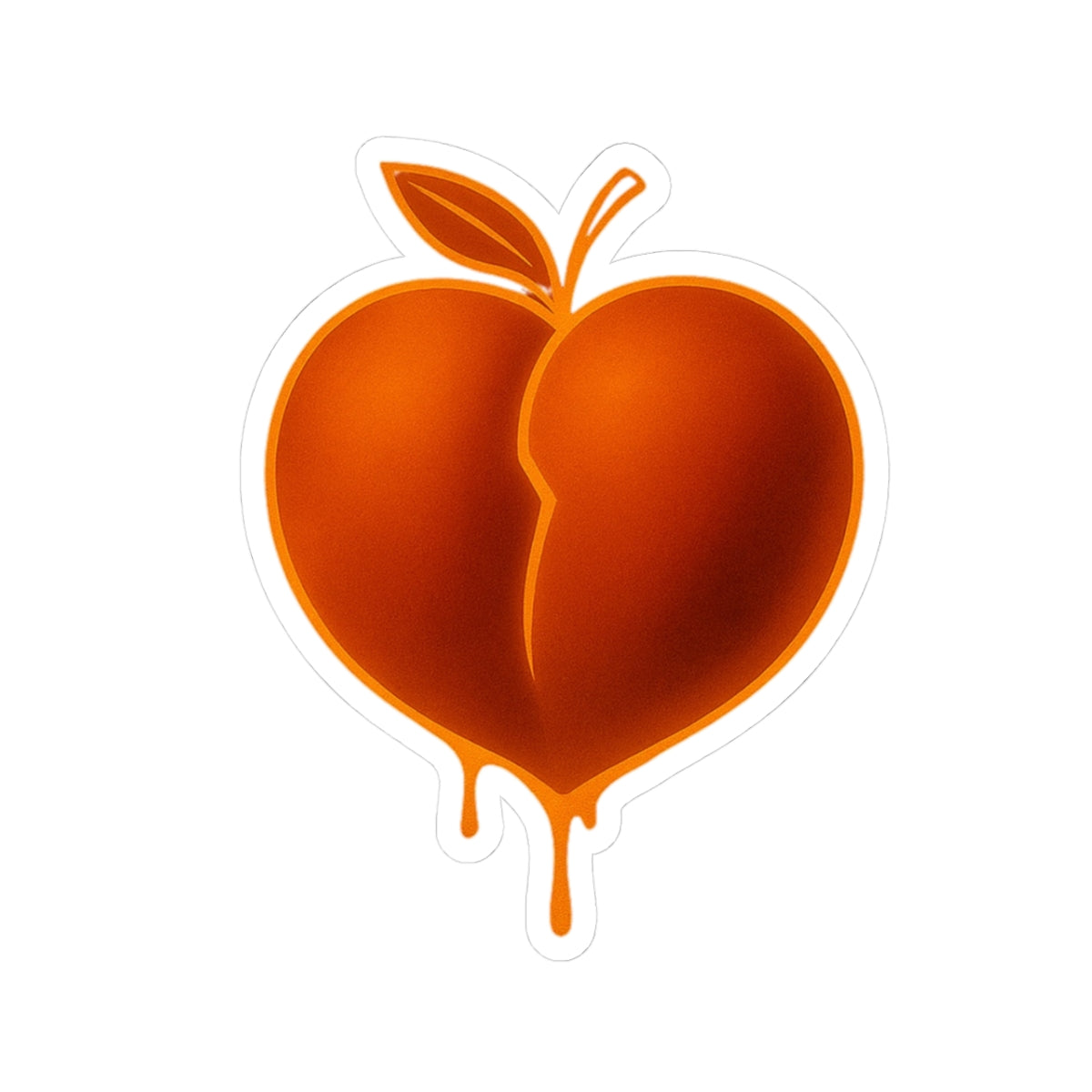 Dripping Peach heartbreak Sticker