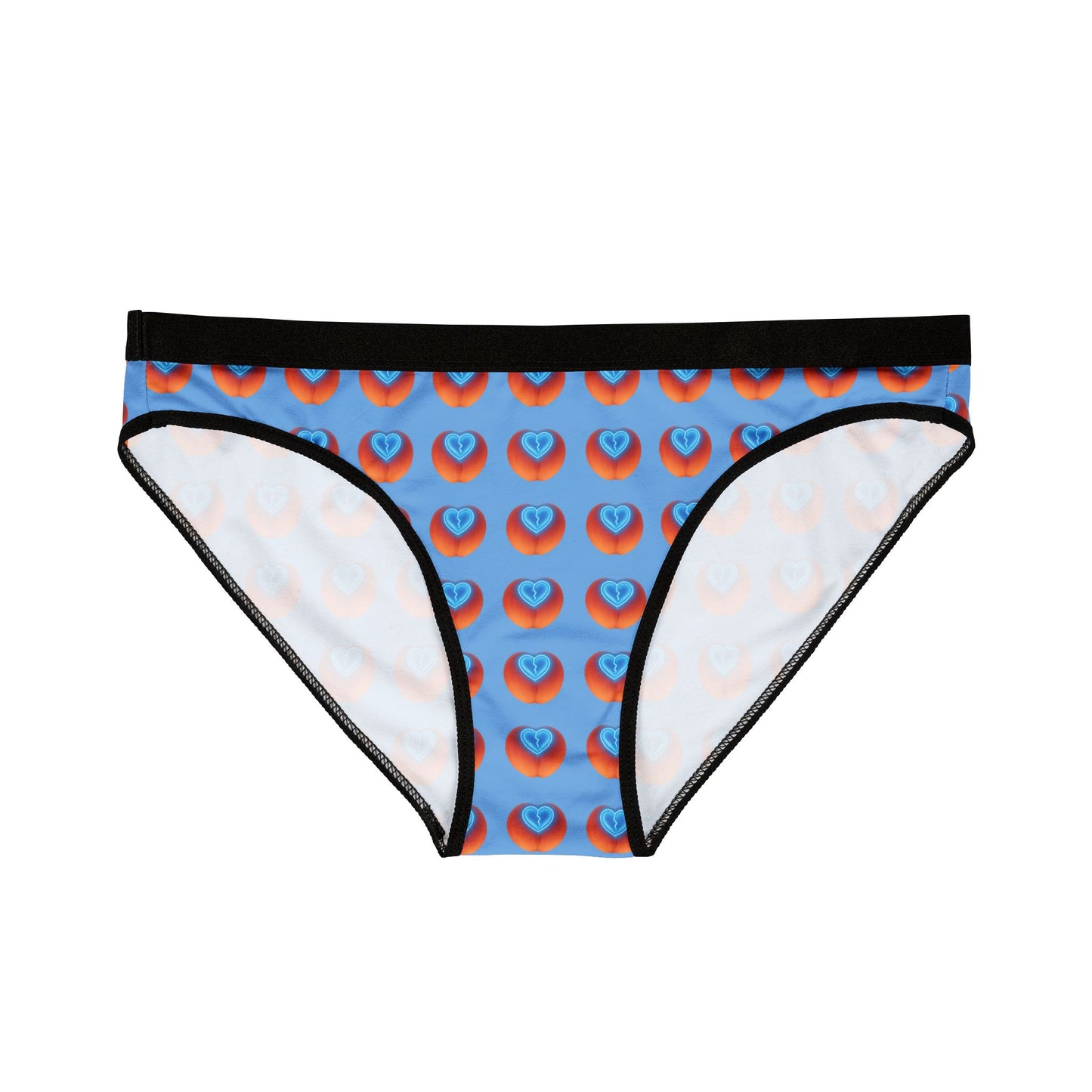 Blue Heart Peach Vibrant Women's Underwear