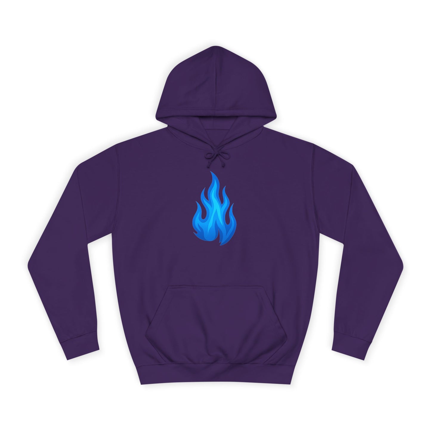Blue Flame Emoji Hoodie – Bold Color Edition