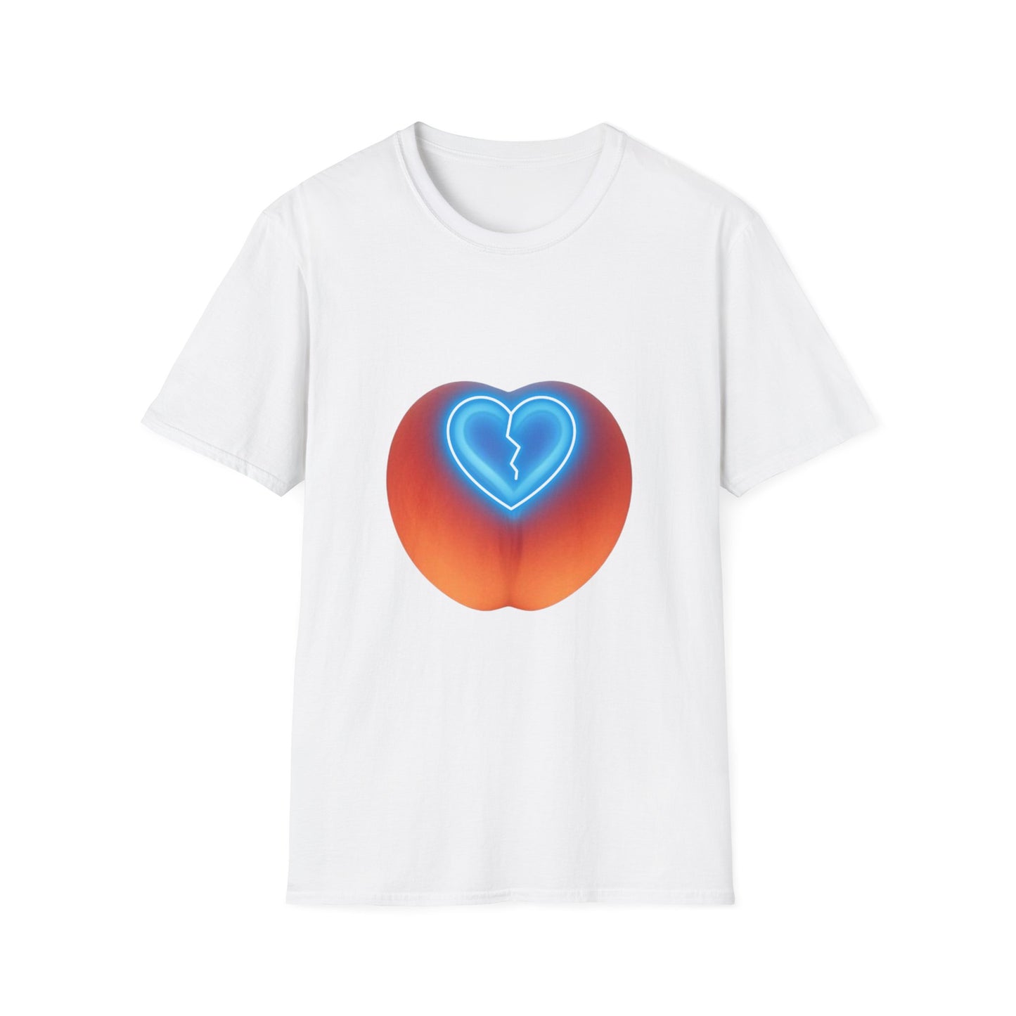 🍑 Peach Broken Heart Logo T-Shirt