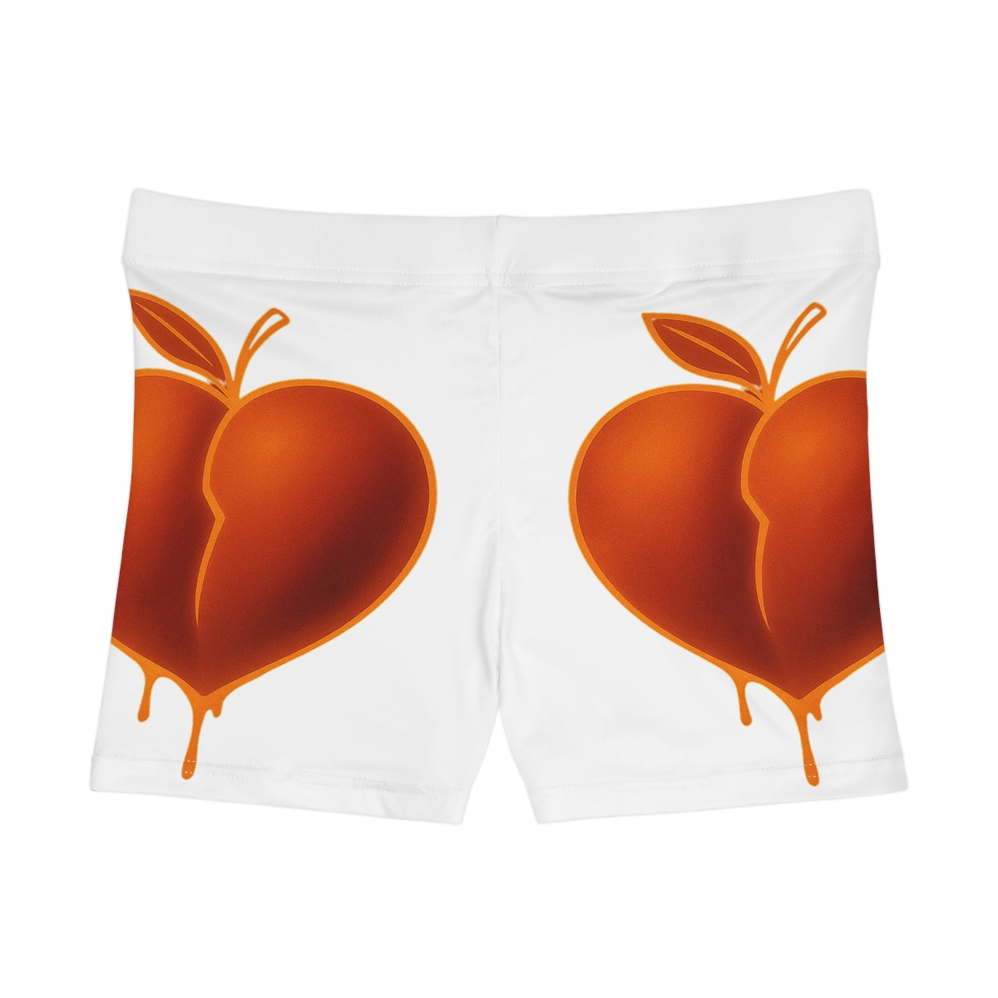 Heart Peaches Women's Shorts - Fun Summer Lounge, Cute Beachwear, Vacation Essentials, Gifts for Her, AOP Fashion