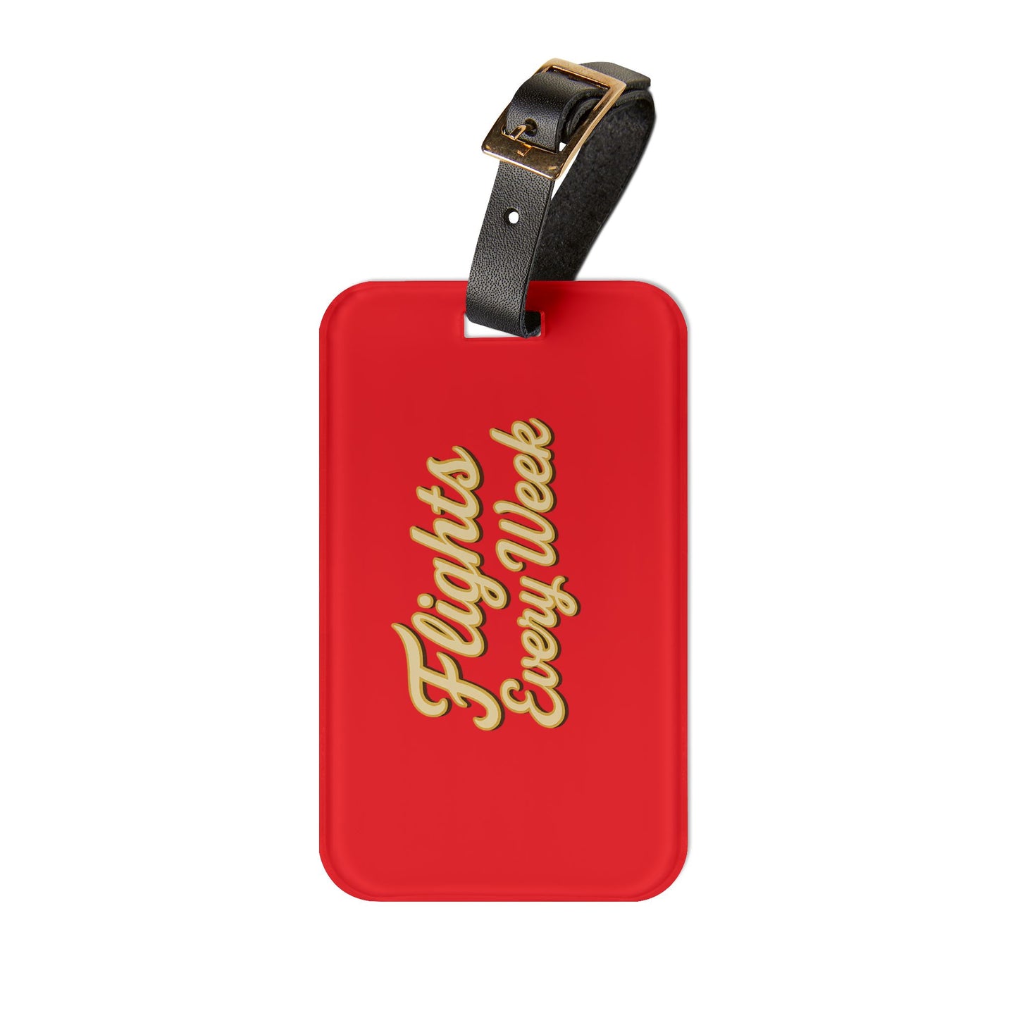 Stylish Luggage Tag | Perfect Travel Accessory | Flights Every Week Design | Gifts for Travelers
