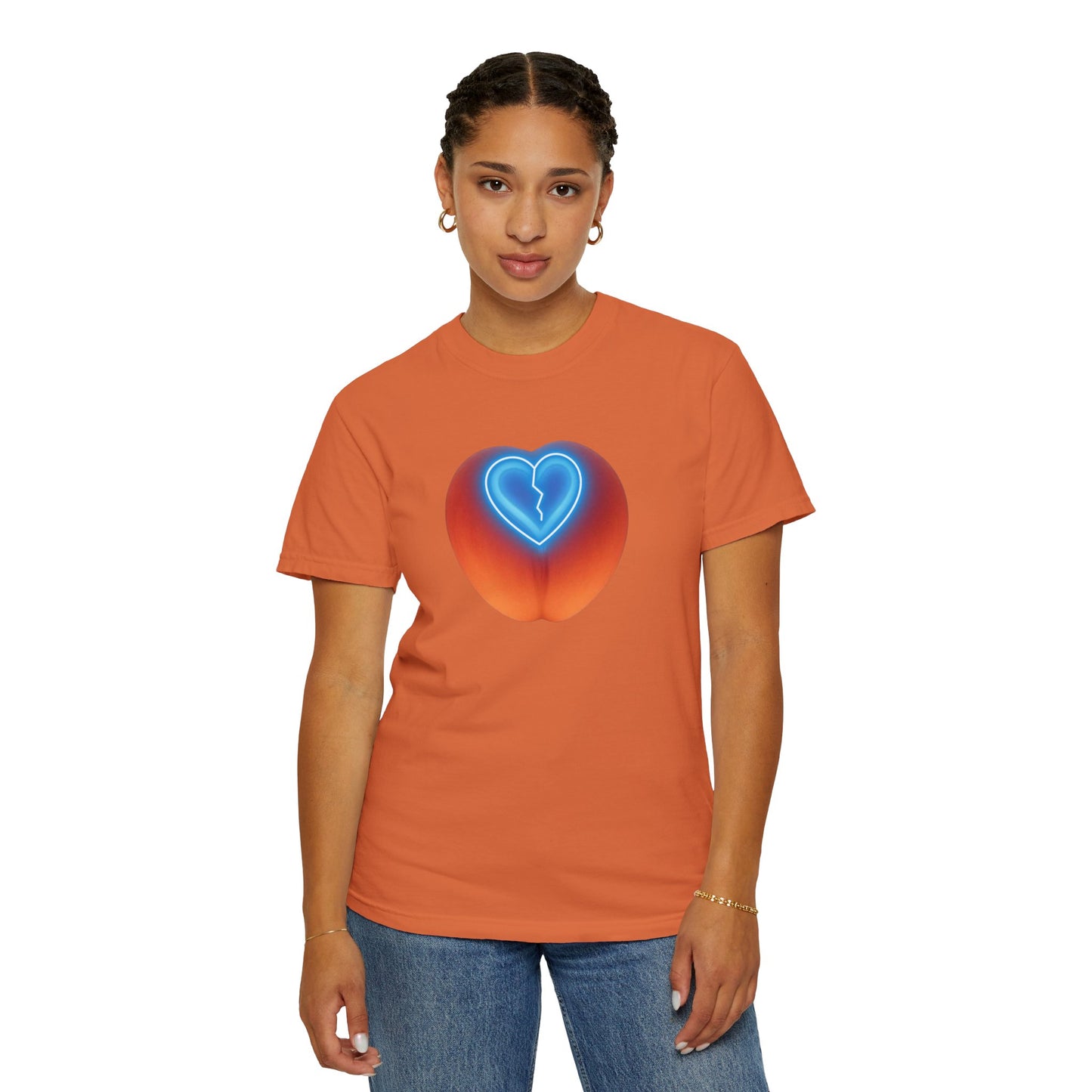 Heartbreak Peach Graphic Tee, Unisex T-shirt, Casual Wear, Gift for Him/Her, Fun Summer Outfit, Music Lover Apparel