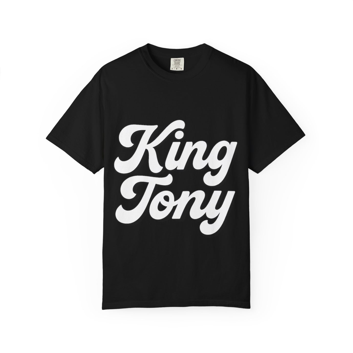 King Tony Script Logo T-Shirt – Unisex Streetwear Tee (White, Black, Mustard, Wine, Navy, Red)