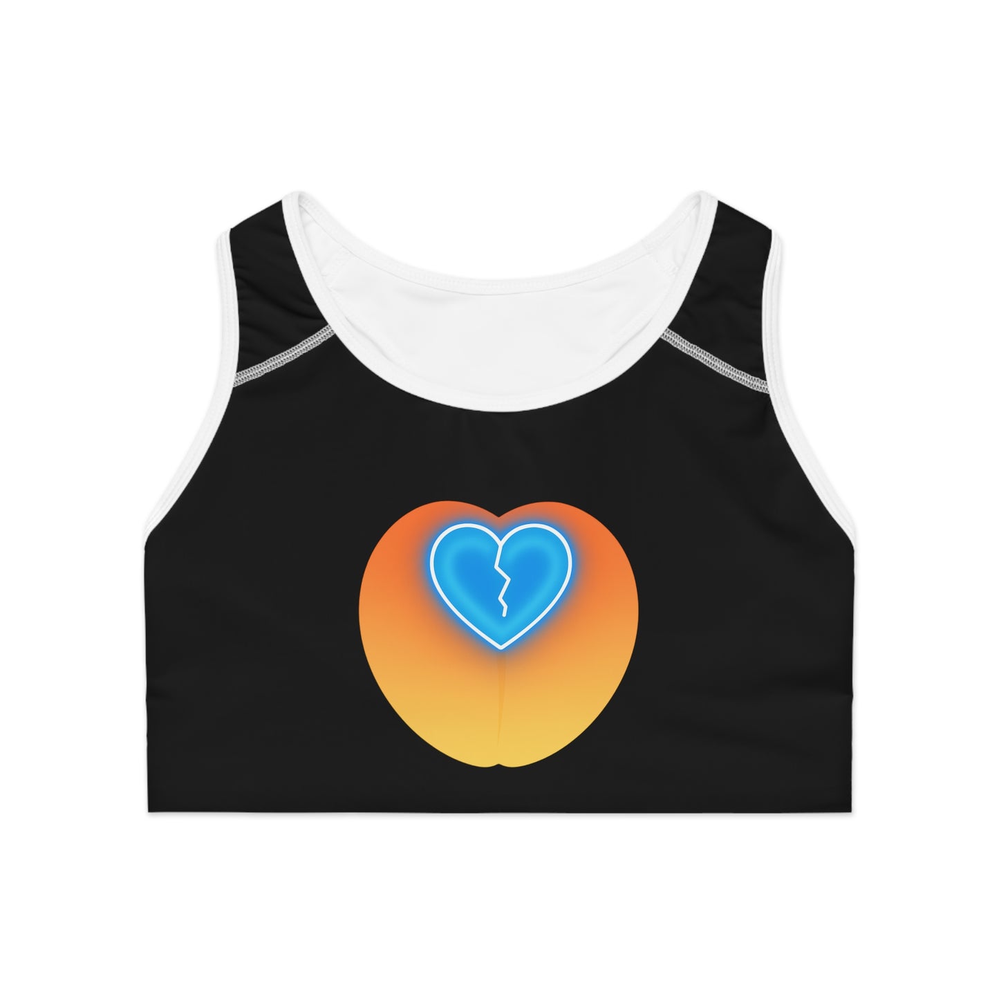 Sexy Peach Heartbreak Sports Bra