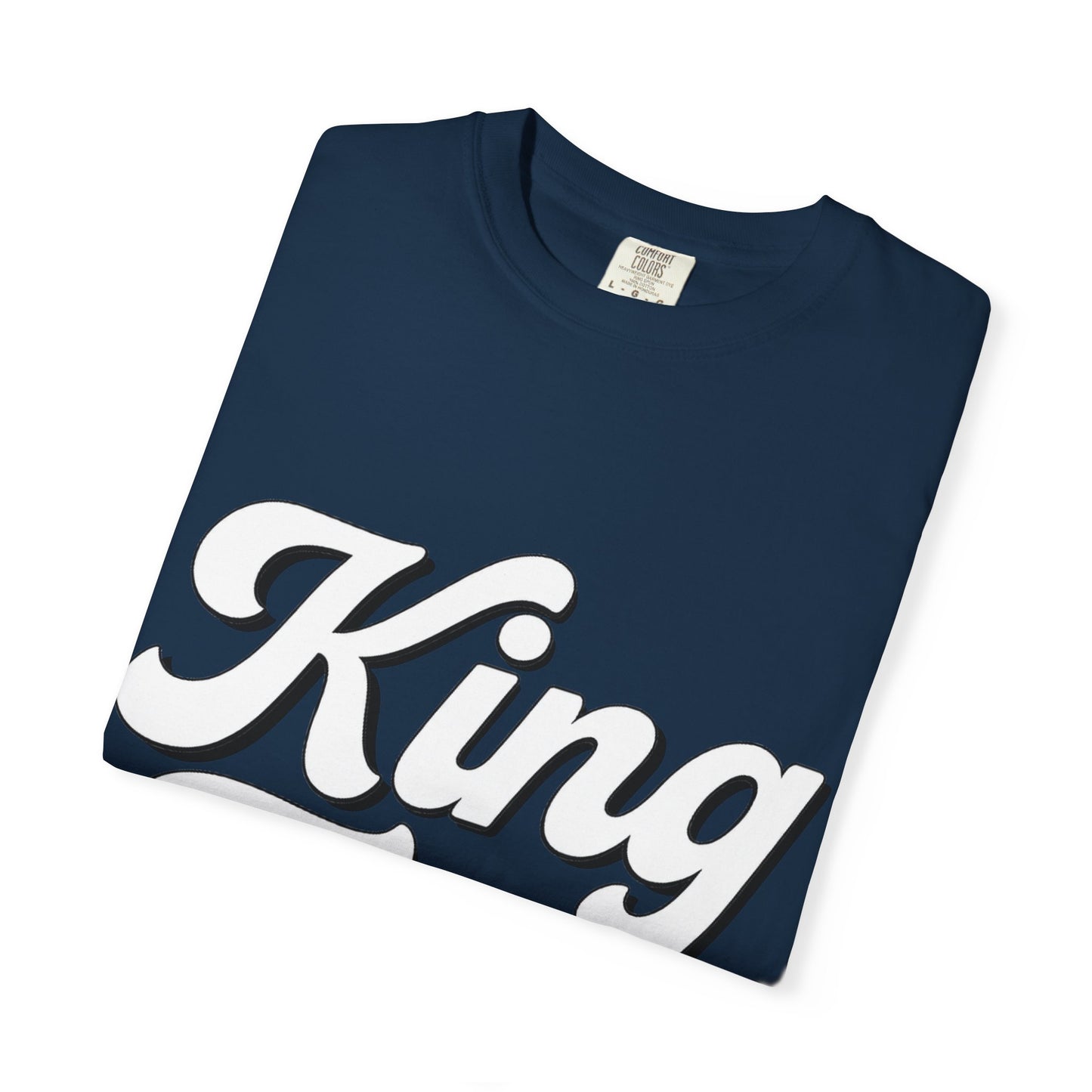 King Tony Script Logo T-Shirt – Unisex Streetwear Tee (White, Black, Mustard, Wine, Navy, Red)