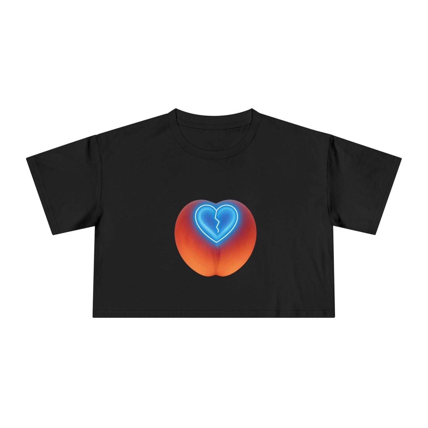 Heartbreaker Women's Crop Tee, Cute Summer Top, Trendy Graphic Shirt, Gift for Her, Valentine's Day Outfit