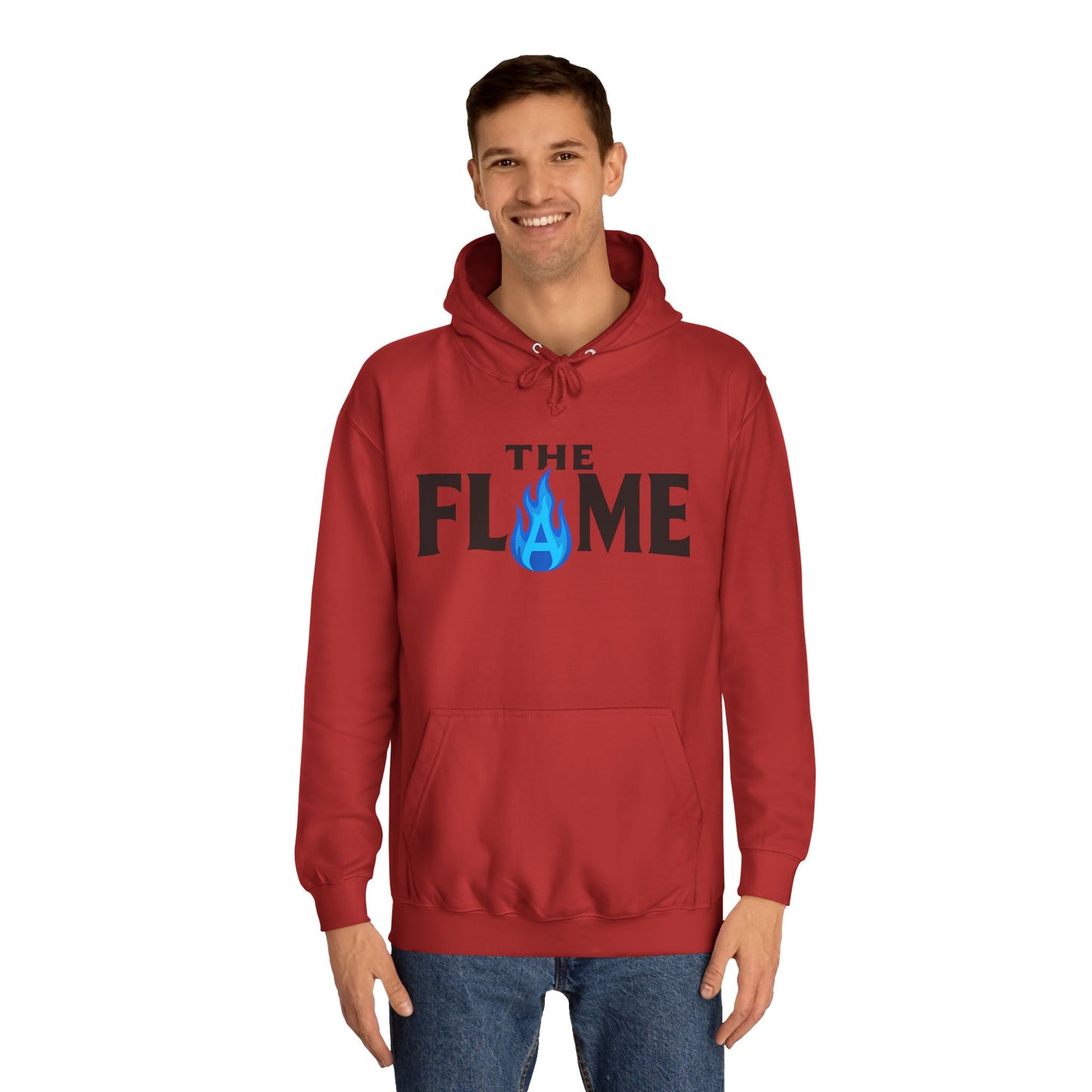 The Flame Unisex College Hoodie – Bold Color Collection