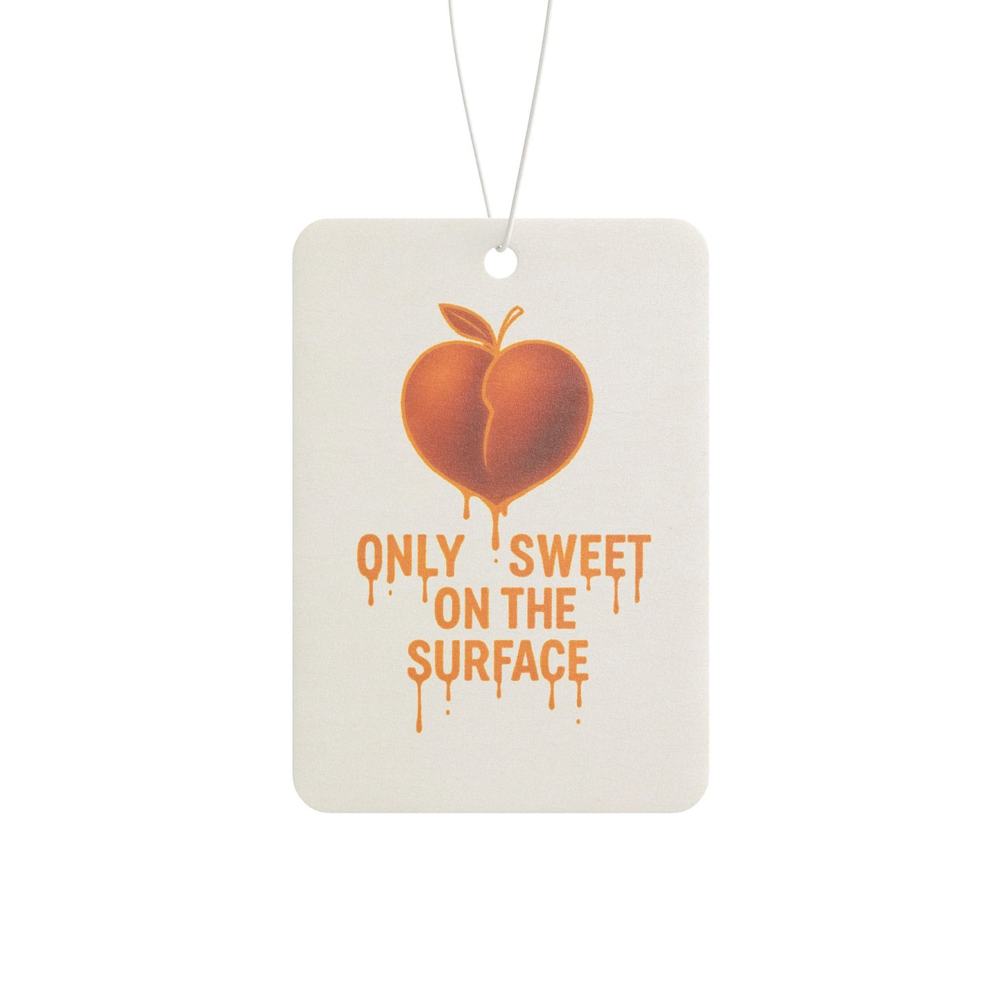 Sweet Peach Car Air Freshener - Aromatic Travel Companion, Gifts for Car Lovers, Home Decor, Cute Car Accessories, Fun Air Freshener
