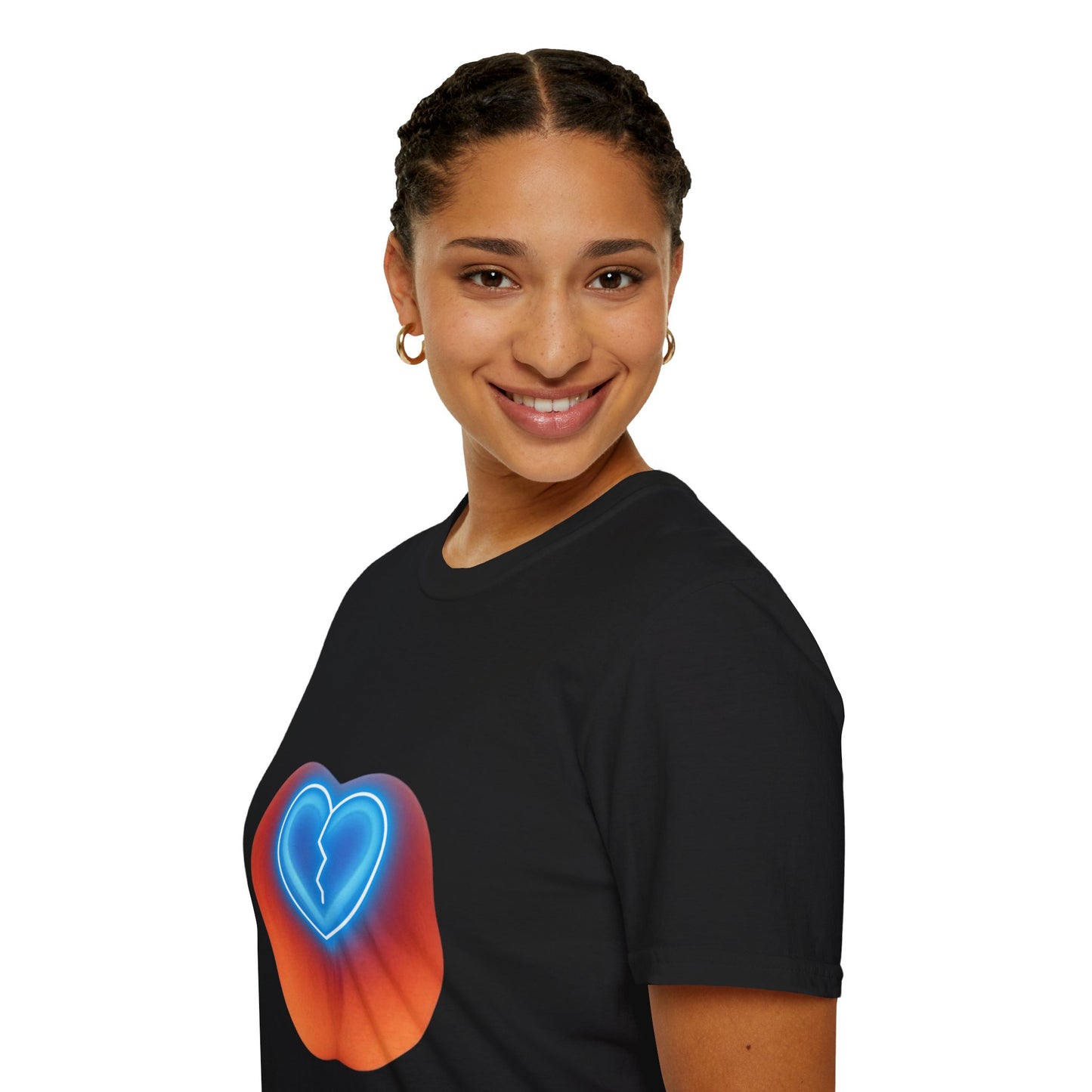 🍑 Peach Broken Heart Logo T-Shirt