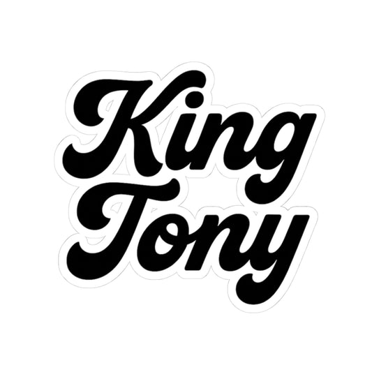 King Tony Sticker Playful Wall Art, Budgeting Humor, Quirky Gift Ideas
