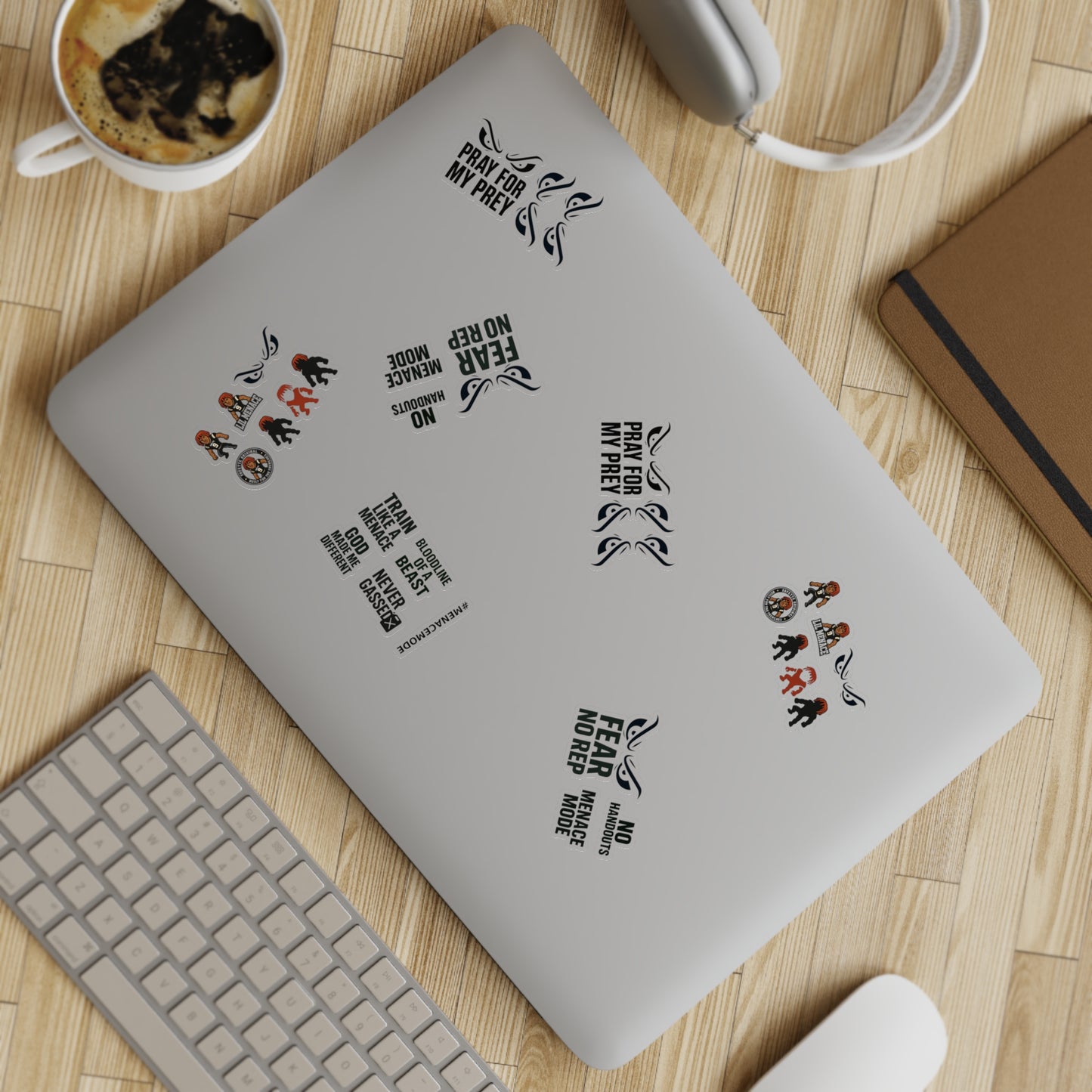 Sticker Sheet Bundle - Menace Mode Fun, Unique Decorative Stickers for DIY Projects, Scrapbooking, Gifts, Parties, Holiday Decor