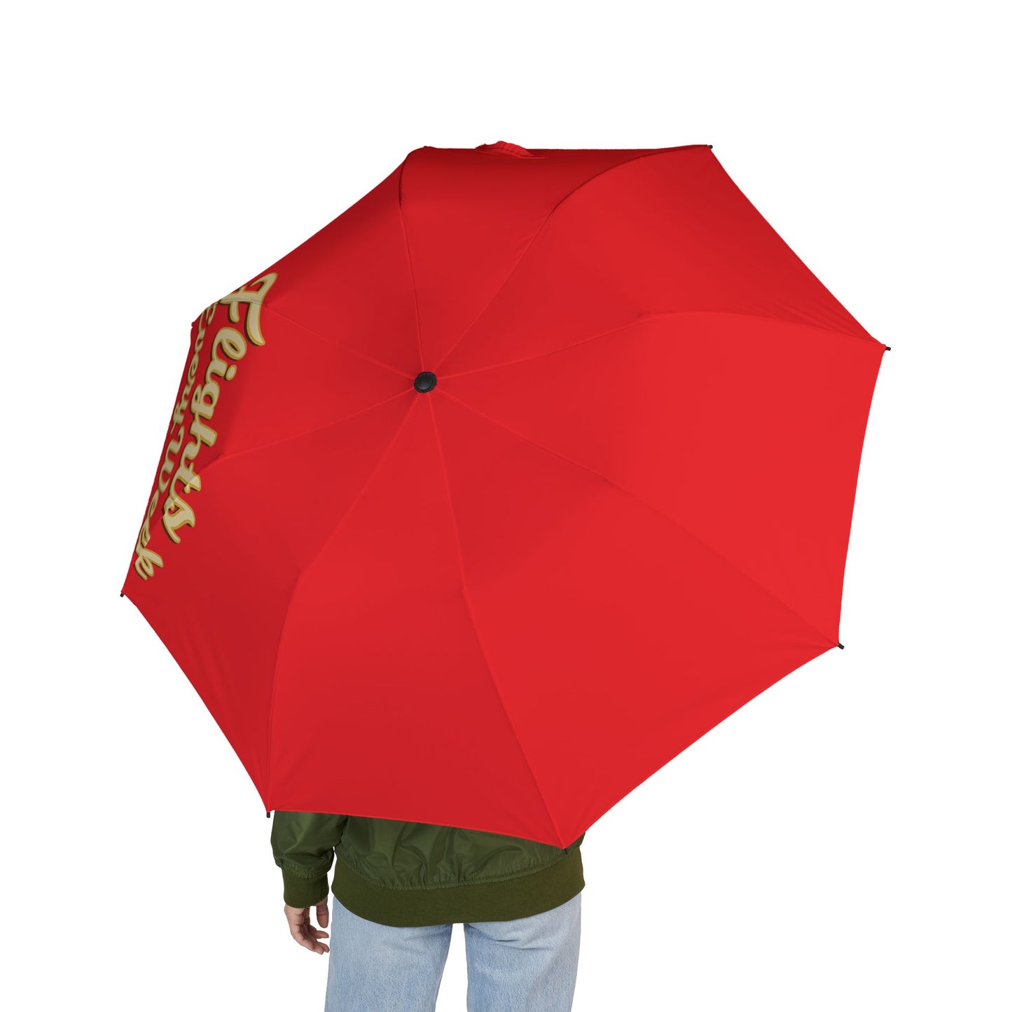 Flights Semi-Automatic Umbrella, Stylish Rain Gear, Gift for Entrepreneurs, Black Folding Umbrella, Urban Lifestyle Accessory