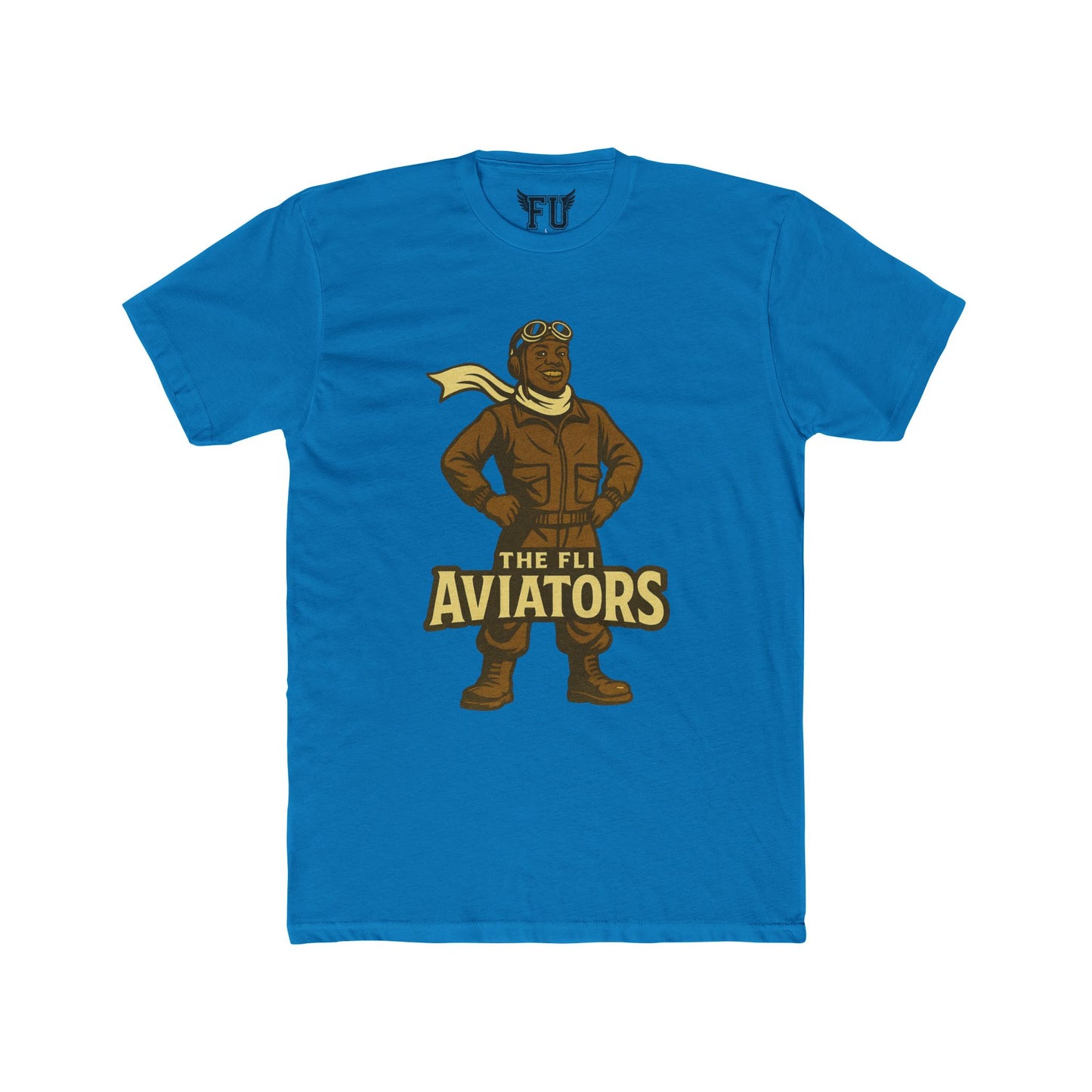 Fli University Aviators Mascot Tee – Retro Bomber Design