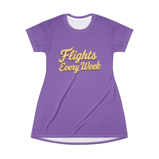 Flights Every Week – T-Shirt Dress