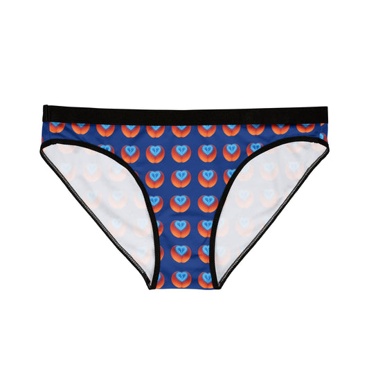 Blue Peach Heart Women's Underwear