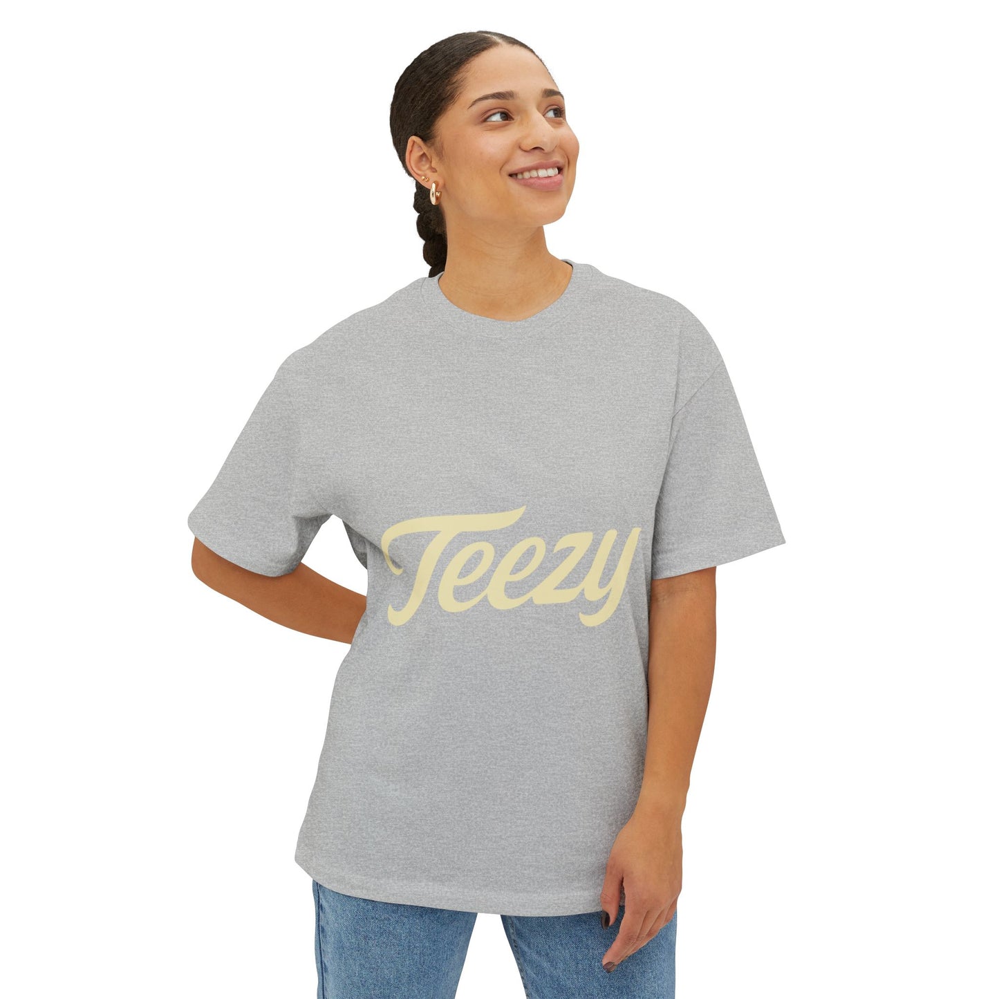 Oversized Tee with 'Teezy' Design
