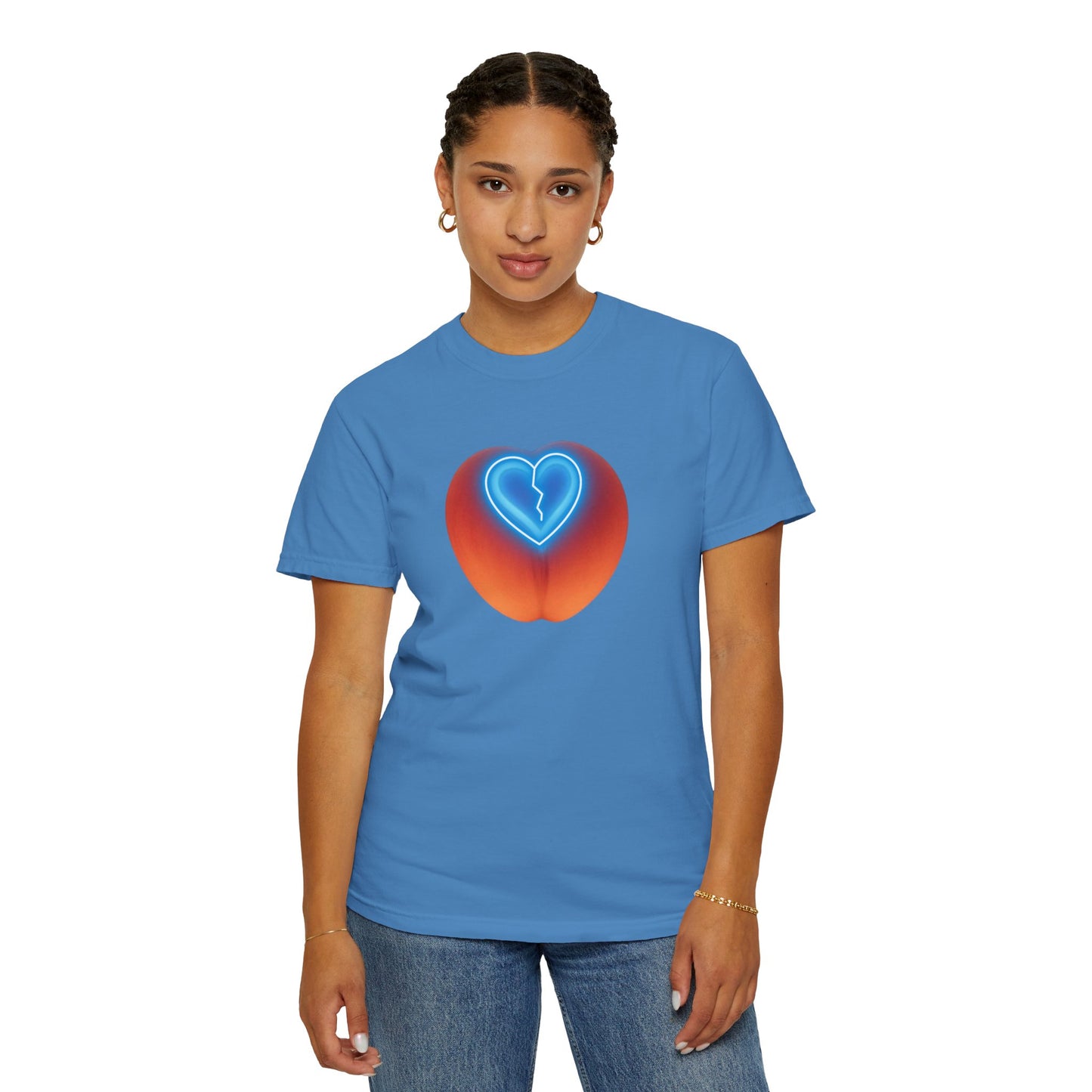 Heartbreak Peach Graphic Tee, Unisex T-shirt, Casual Wear, Gift for Him/Her, Fun Summer Outfit, Music Lover Apparel