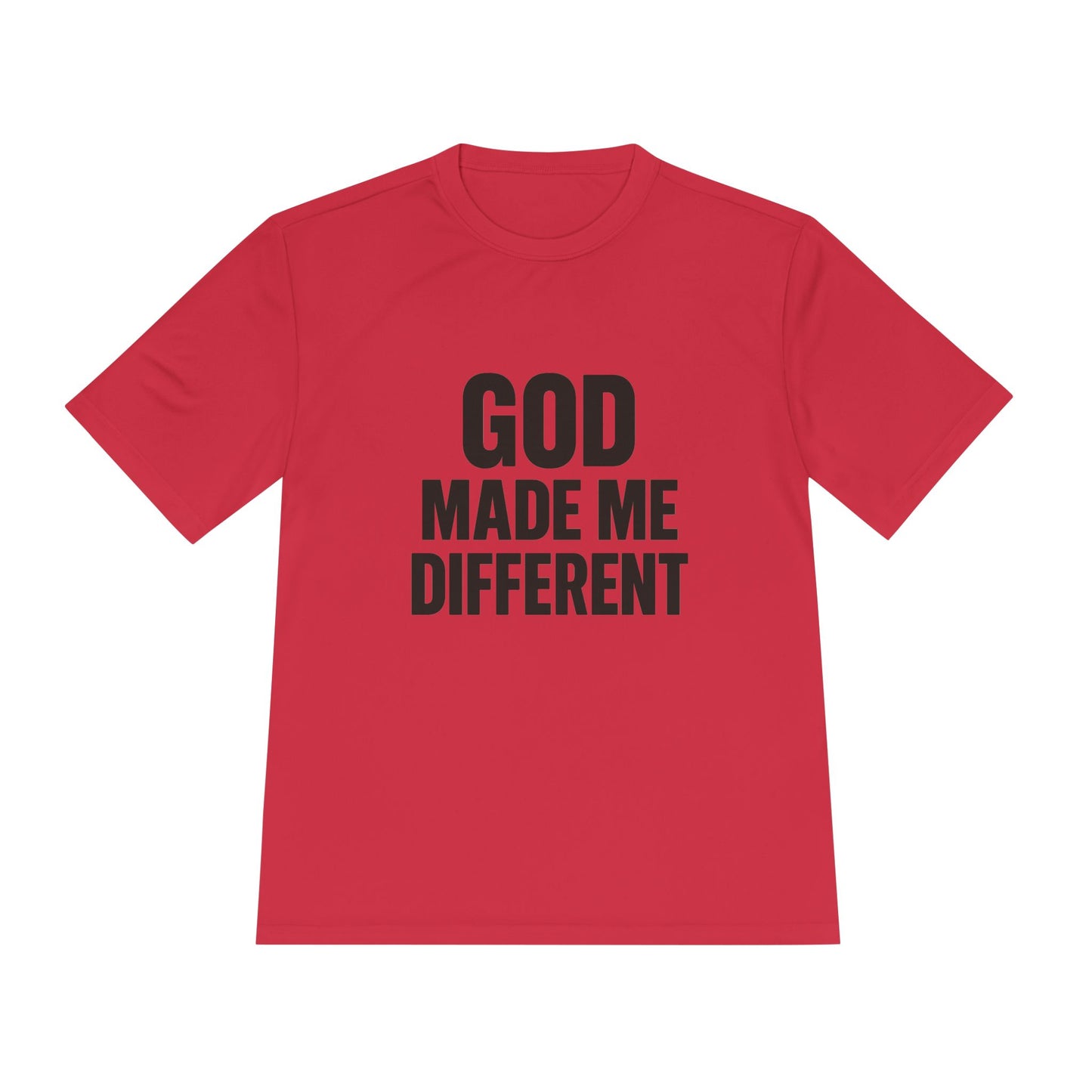 God Made Me Different – Moisture-Wicking Performance Tee