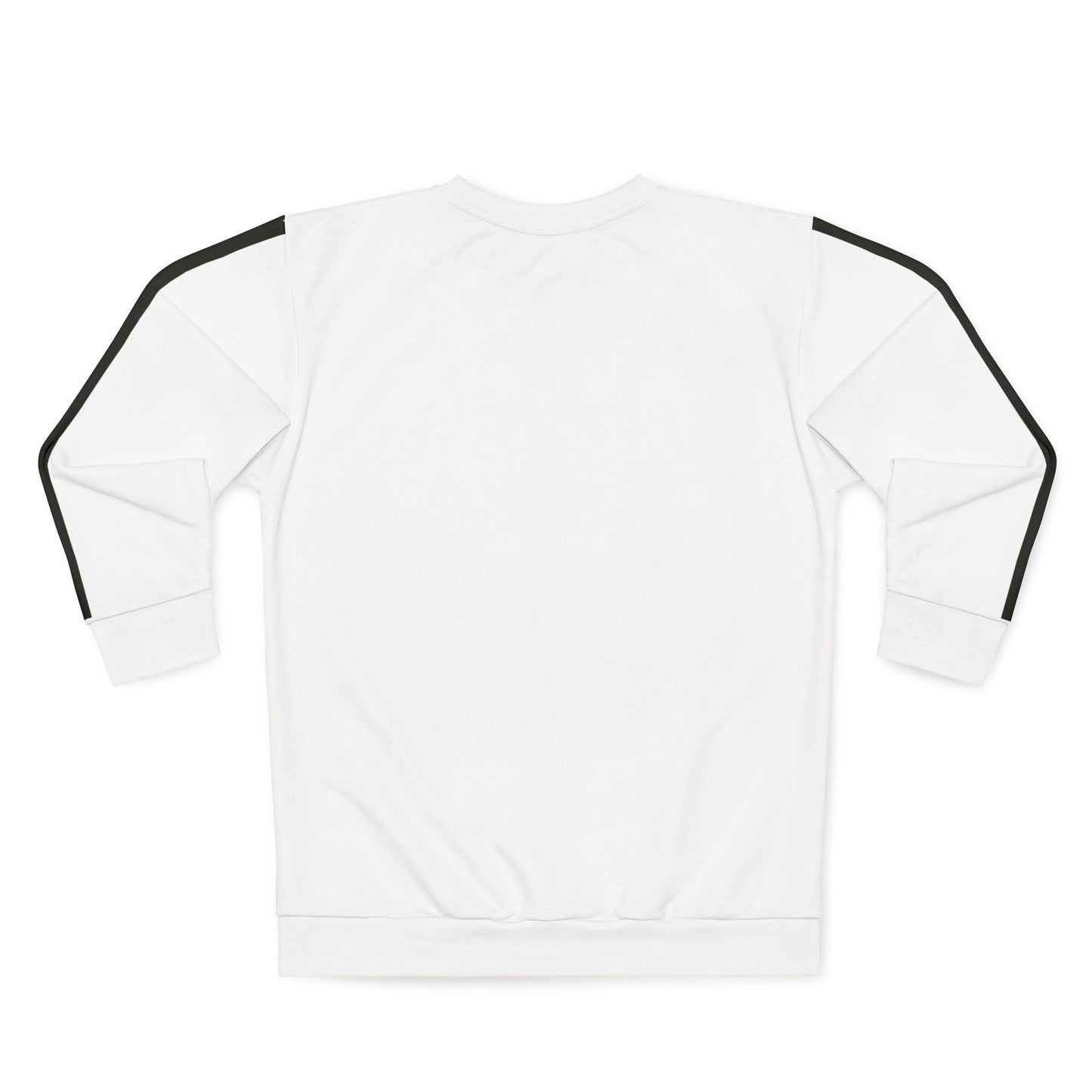 White Heat – Striped Sleeve Unisex Sweatshirt