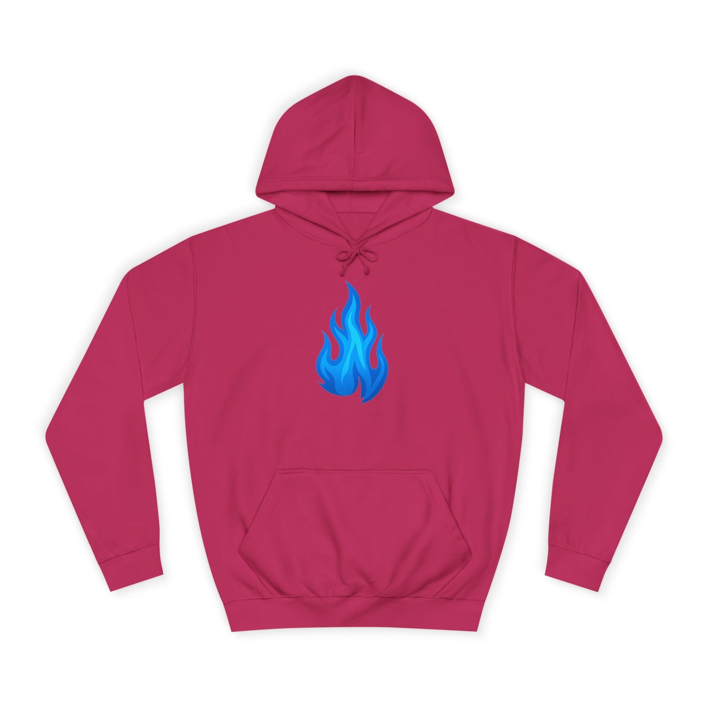 Blue Flame Emoji Hoodie – Bold Color Edition