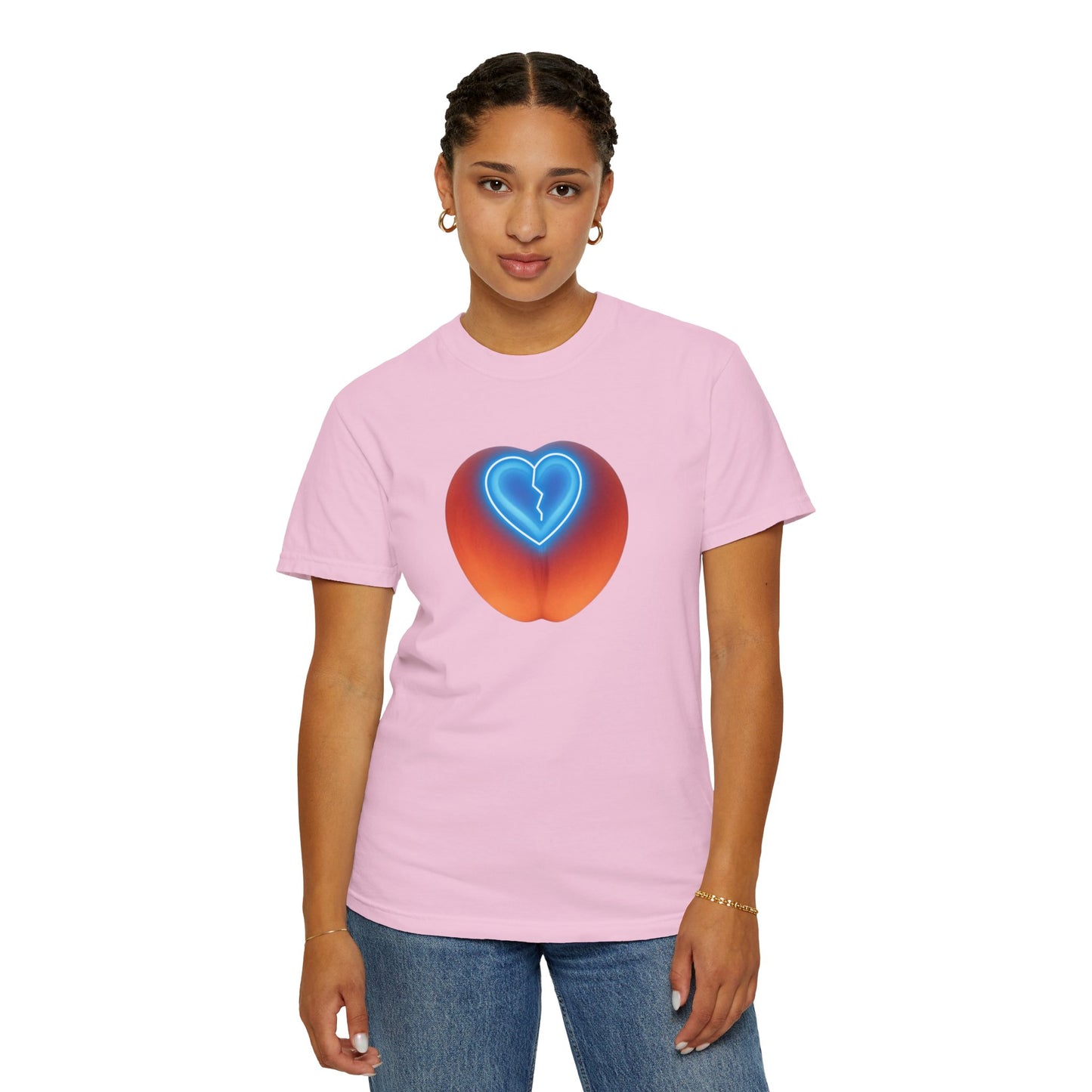 Heartbreak Peach Graphic Tee, Unisex T-shirt, Casual Wear, Gift for Him/Her, Fun Summer Outfit, Music Lover Apparel