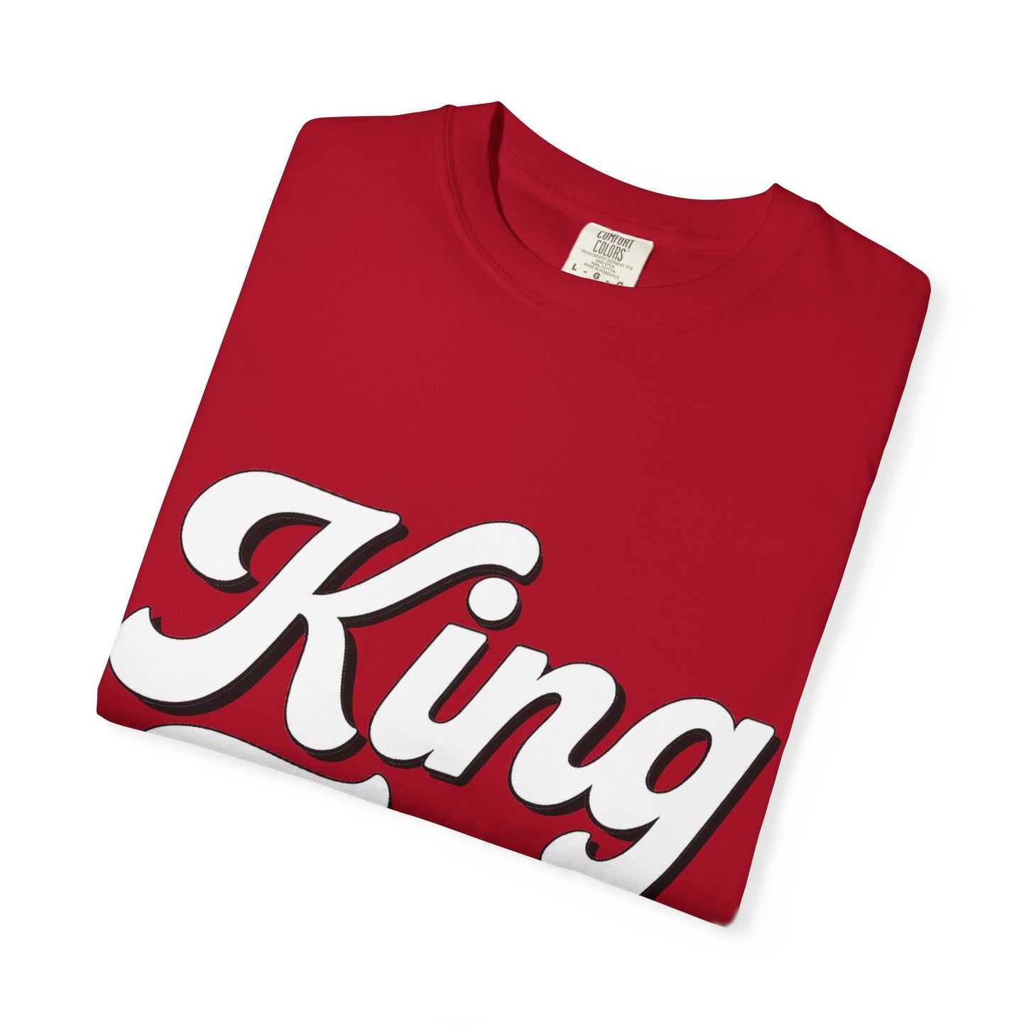 King Tony Script Logo T-Shirt – Unisex Streetwear Tee (White, Black, Mustard, Wine, Navy, Red)