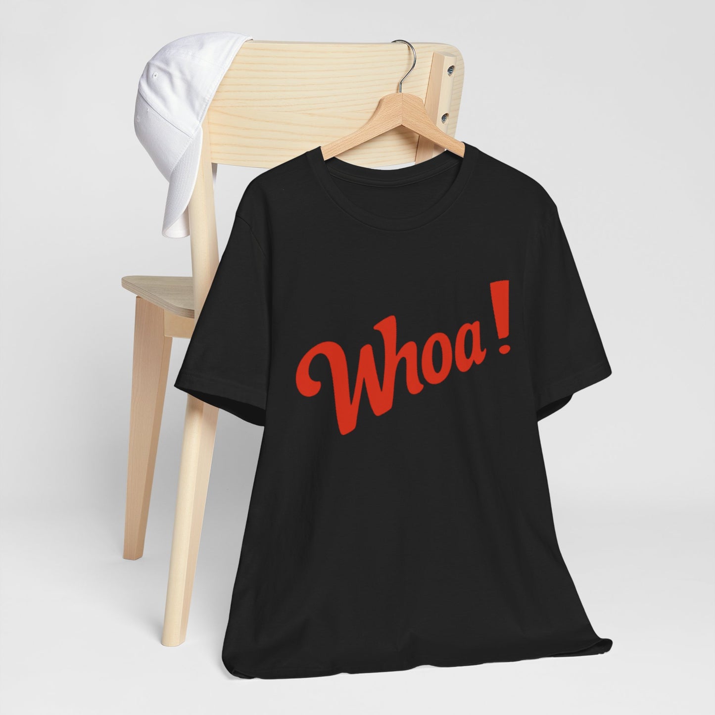 ‘Whoa!' Graphic Shirt, Casual Wear, Gift for Friends, Birthday, Party Outfits, Everyday Style
