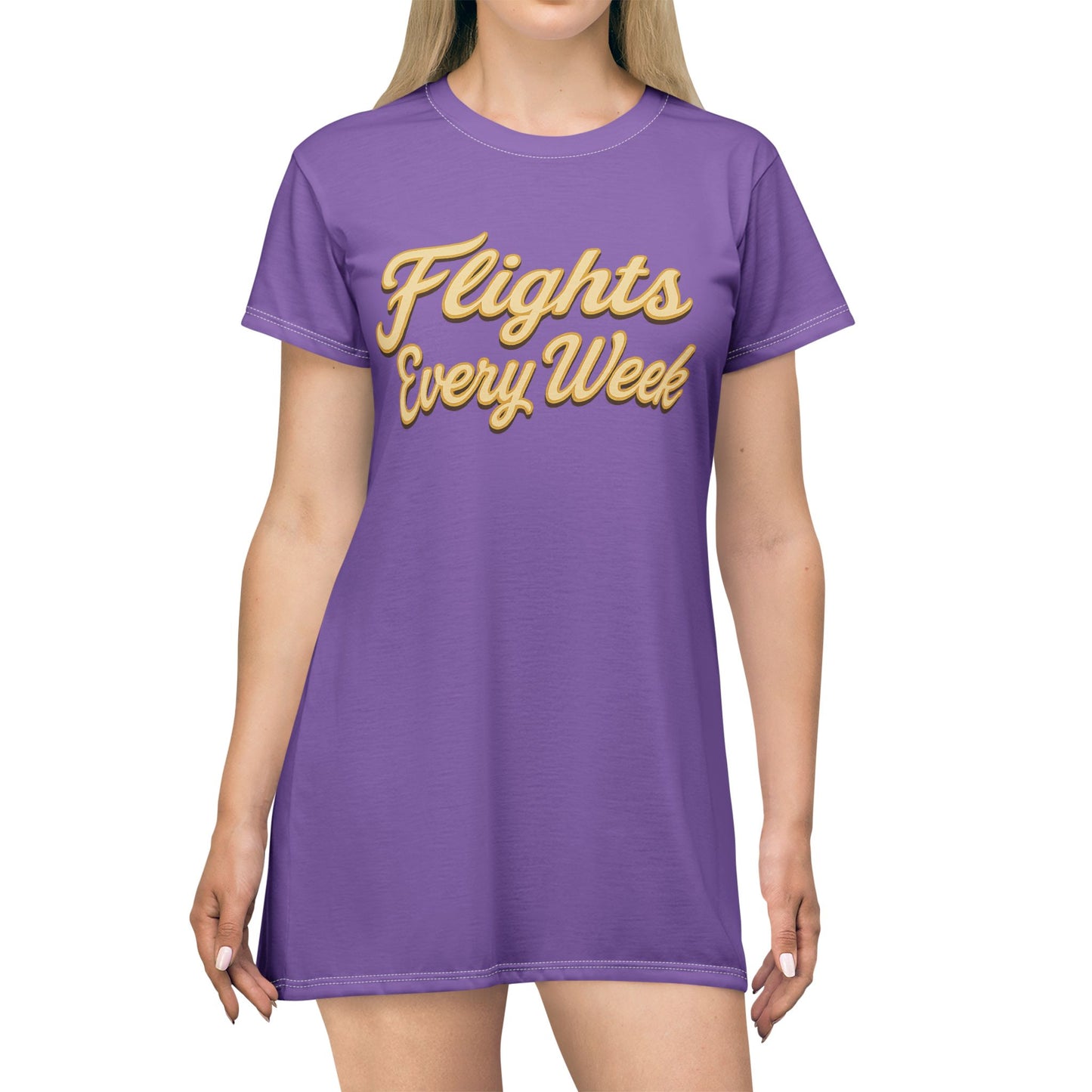 Flights Every Week – T-Shirt Dress