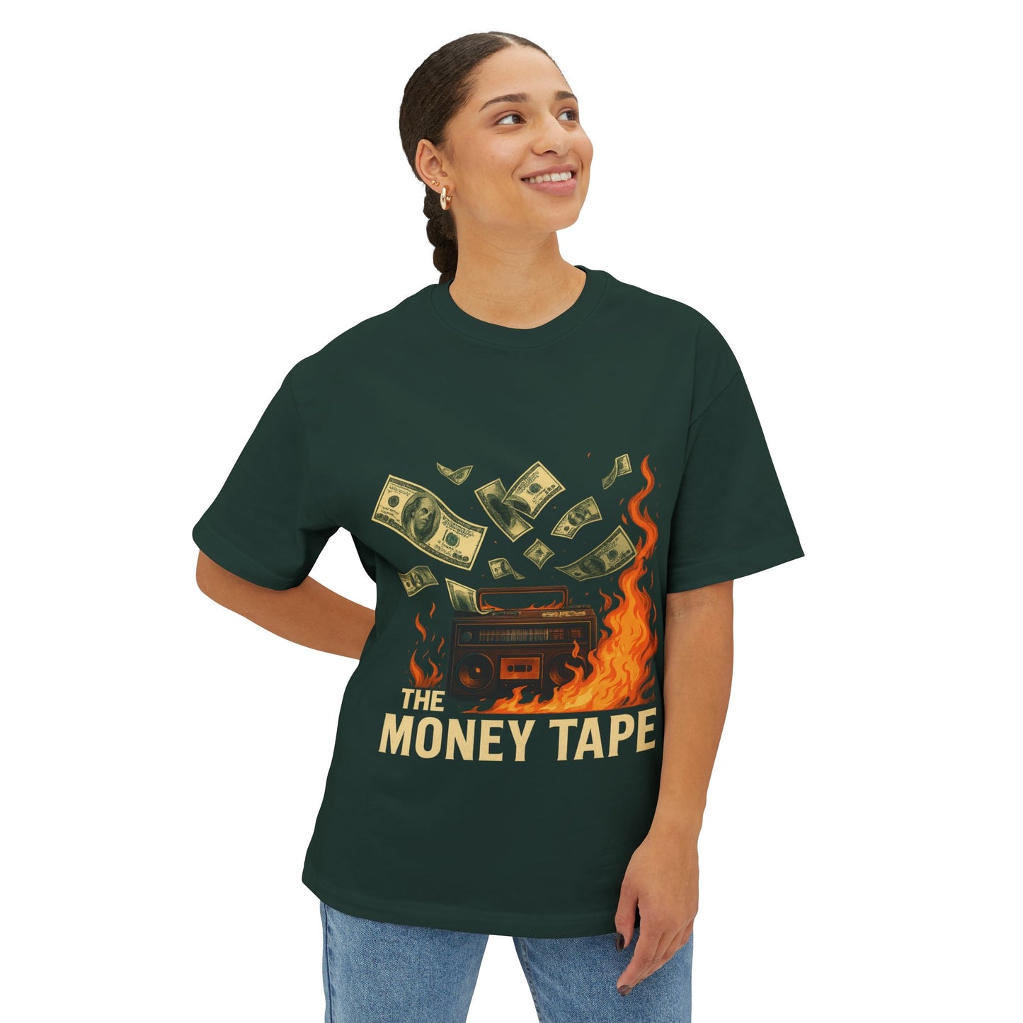 The Money Tape – Oversized Boxy Tee