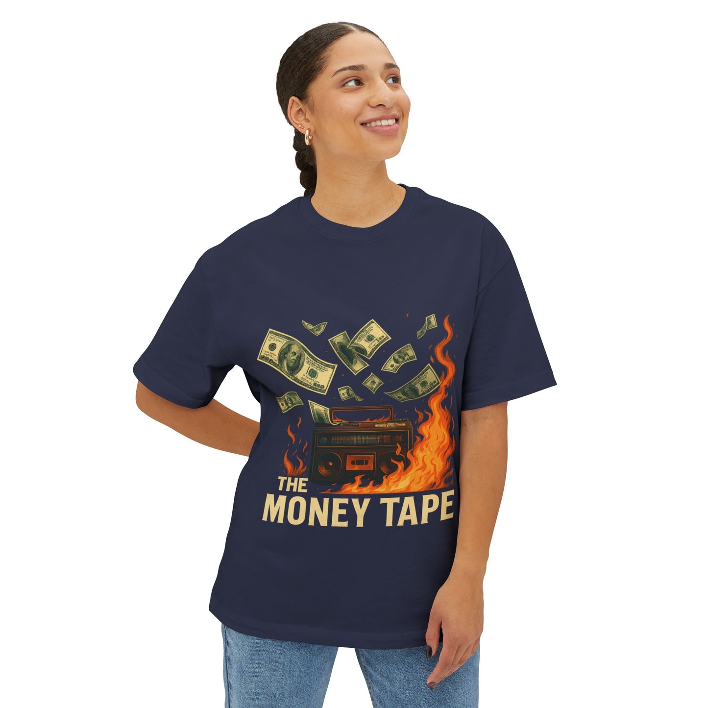 The Money Tape – Oversized Boxy Tee