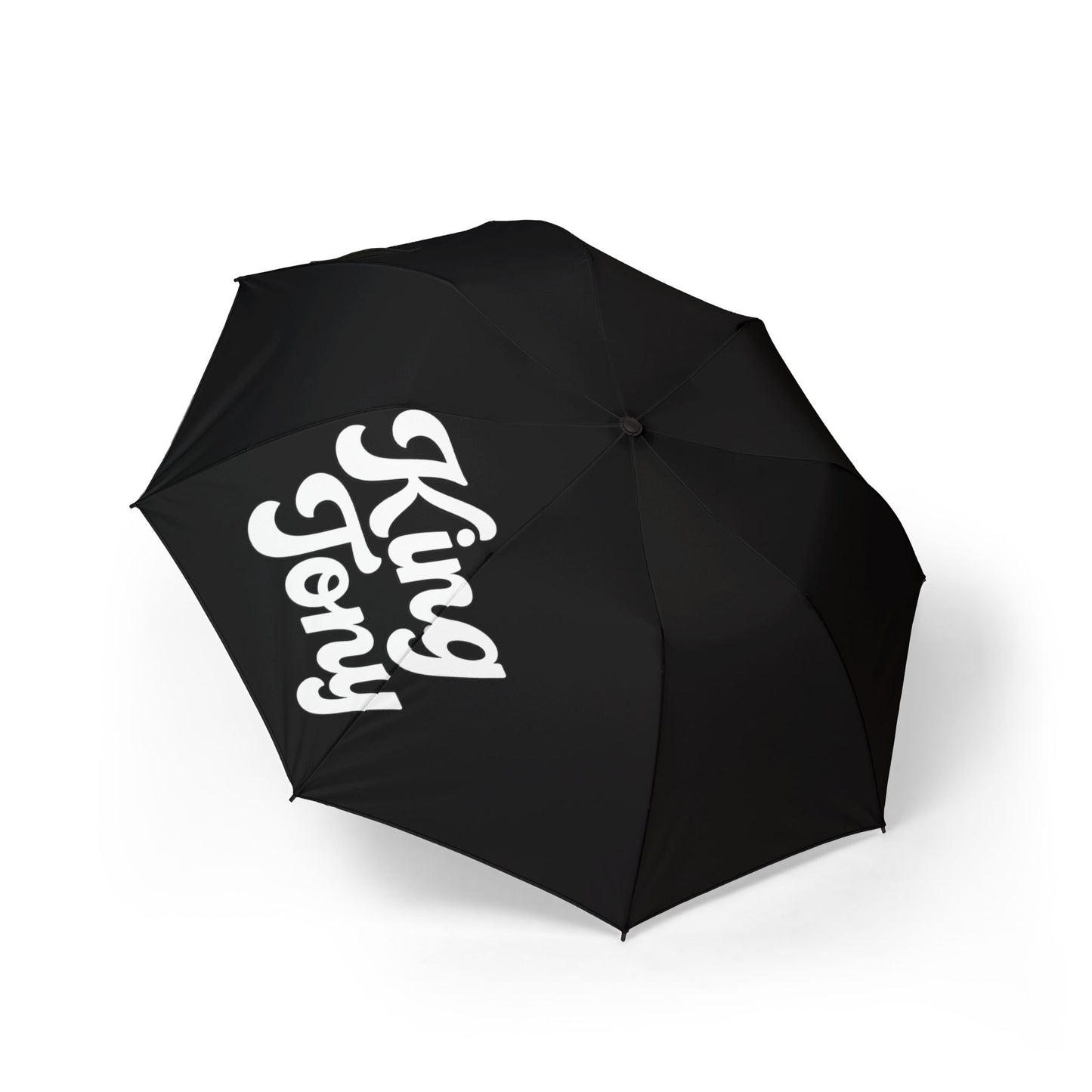King Tony Semi-Automatic Umbrella, Stylish Rain Gear, Gift for Entrepreneurs, Black Folding Umbrella, Urban Lifestyle Accessory