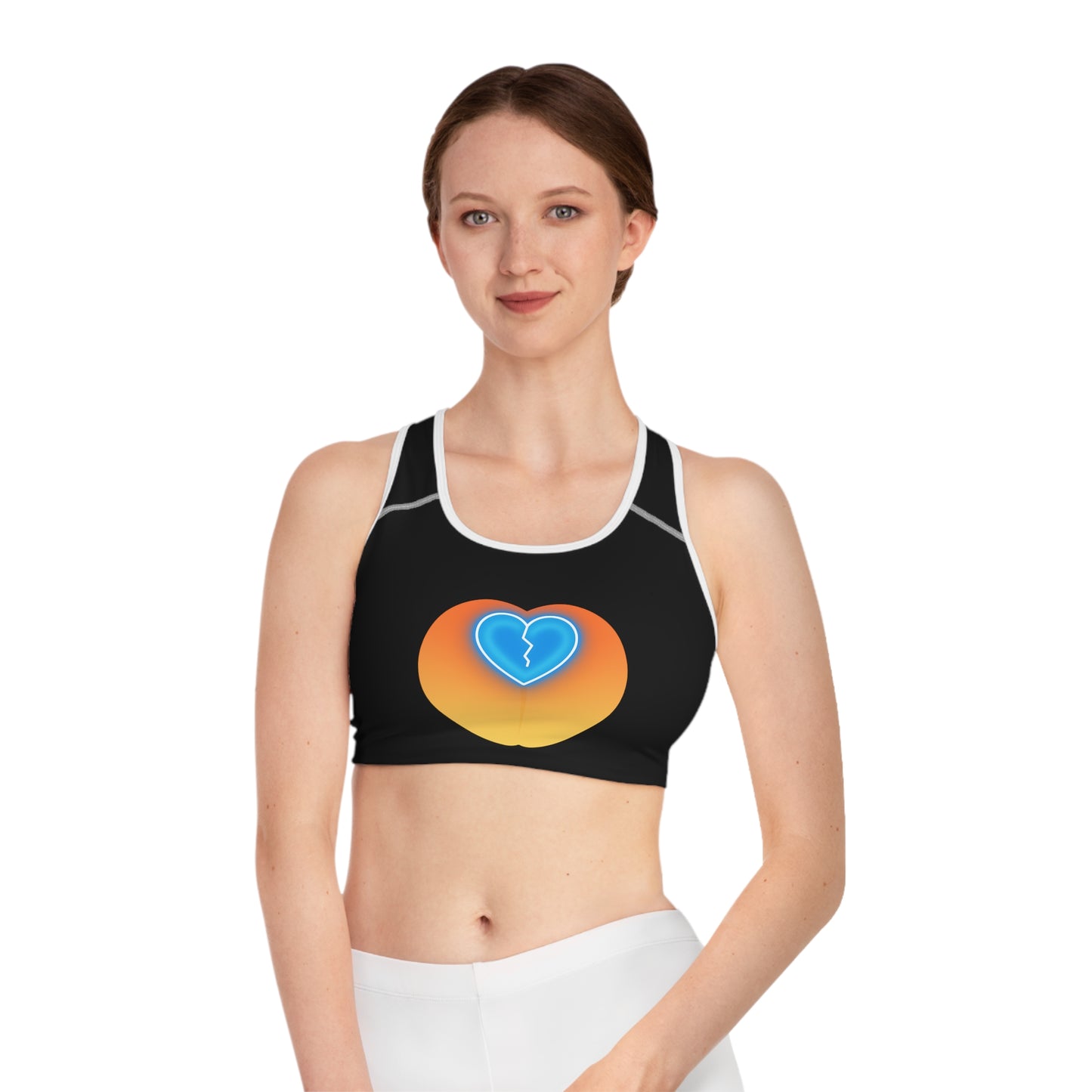 Sexy Peach Heartbreak Sports Bra